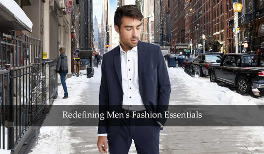 The Navy Stretch Performance Blazer: Redefining Men's Fashion Essentials