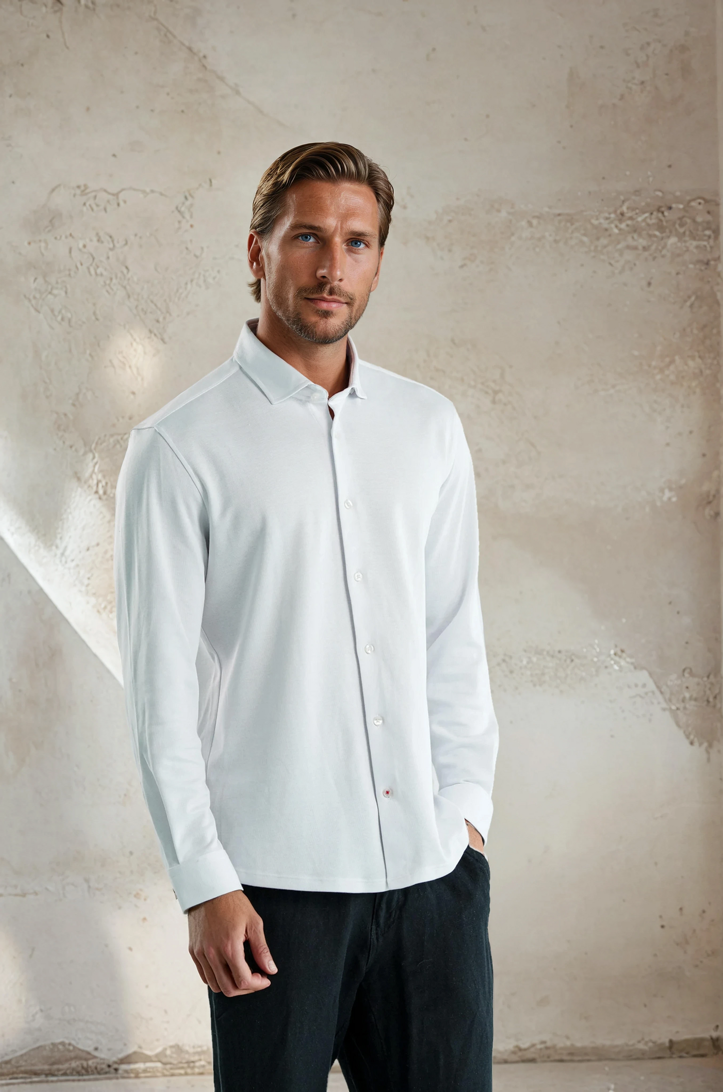 ORIGIN - White Long Sleeve T-Series Shirt