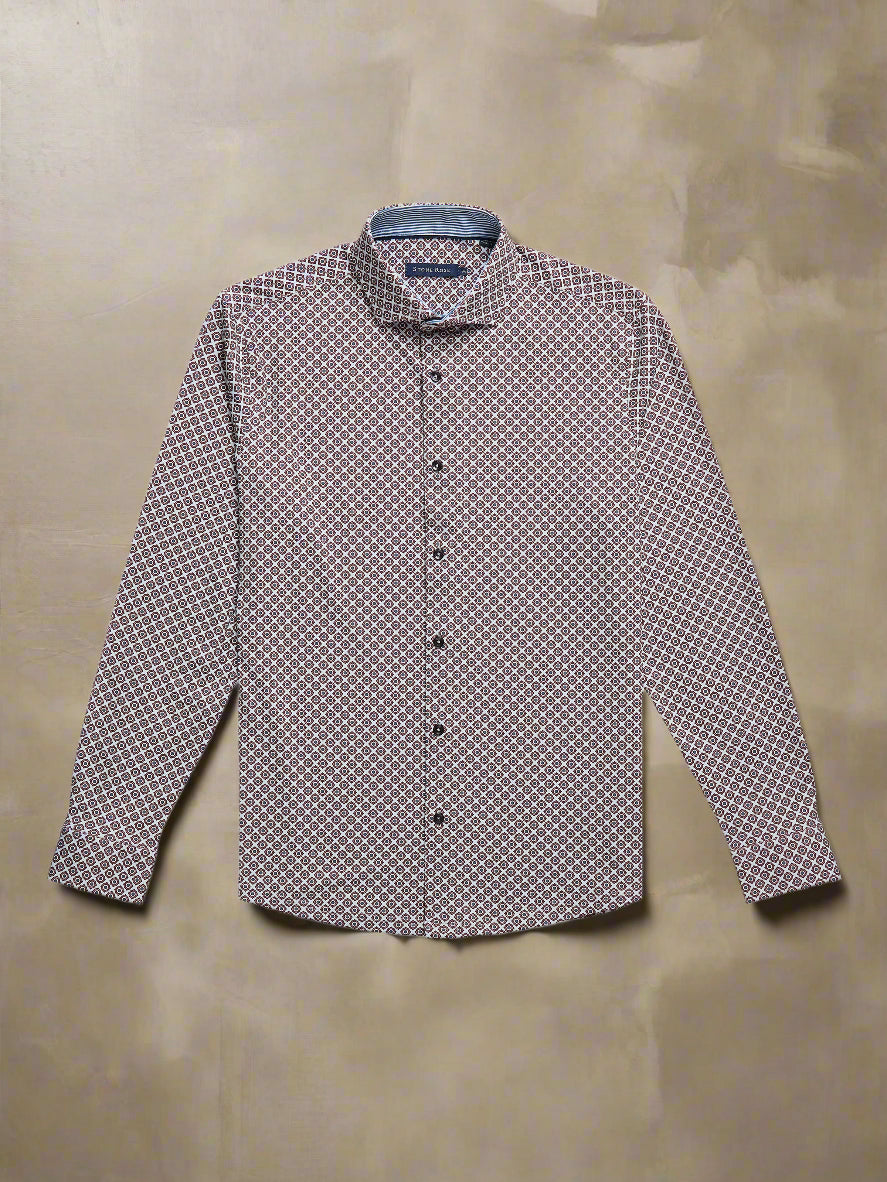 APEX- Dark Pink Brilliant cut Geo Shirt