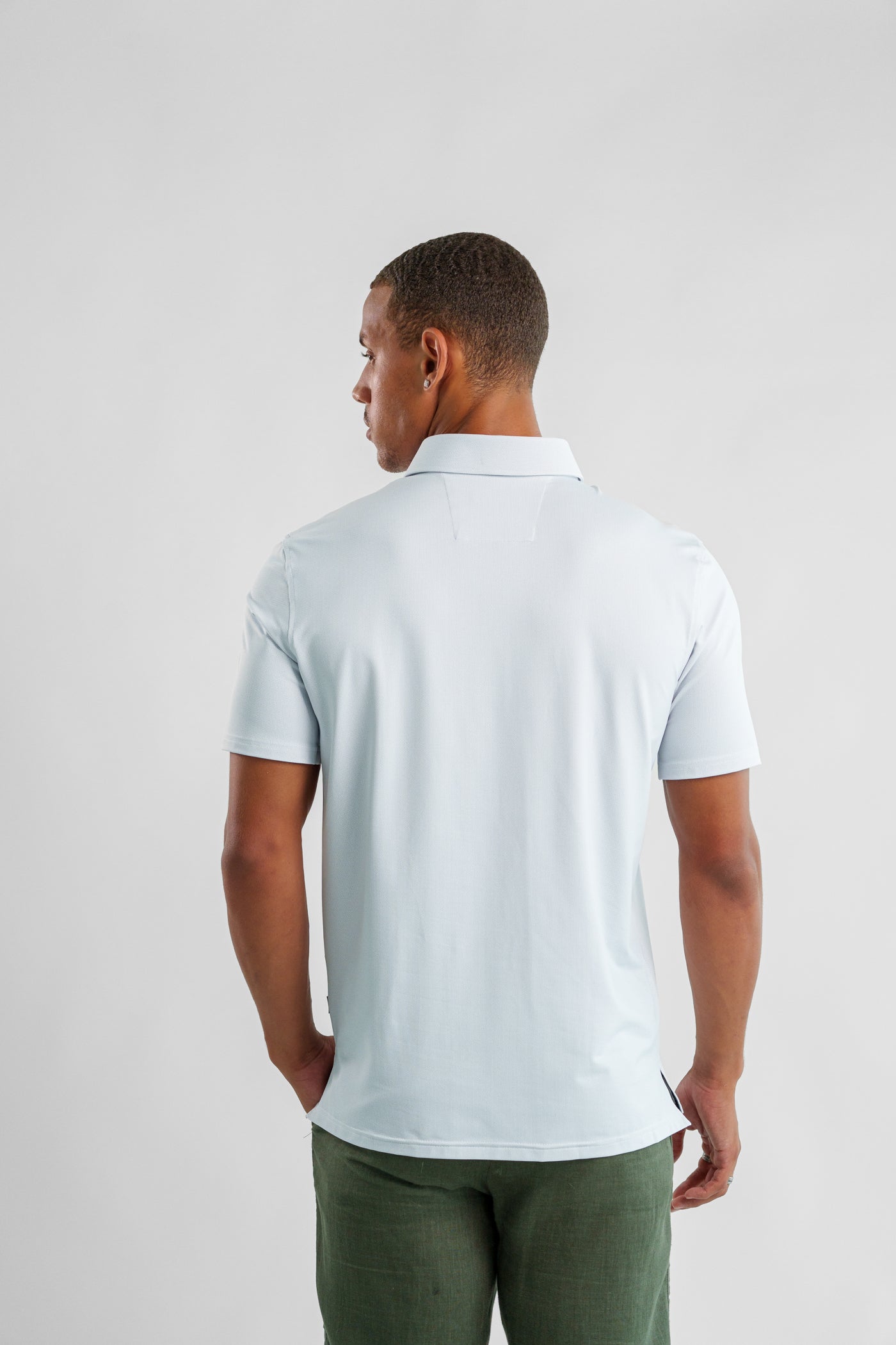 APEX - White Birdseye Polo