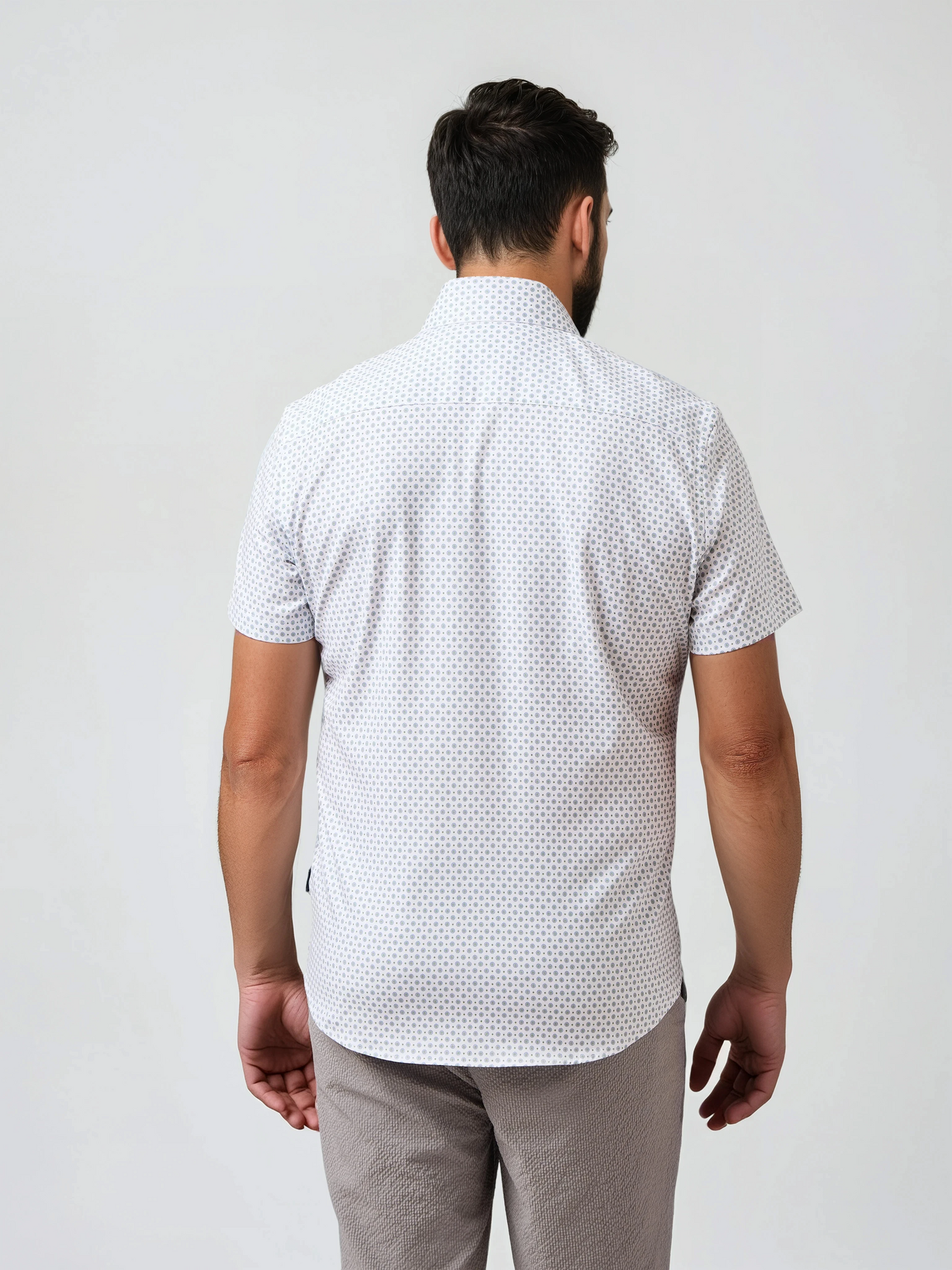 NOVA - Green Circular Print Shirt