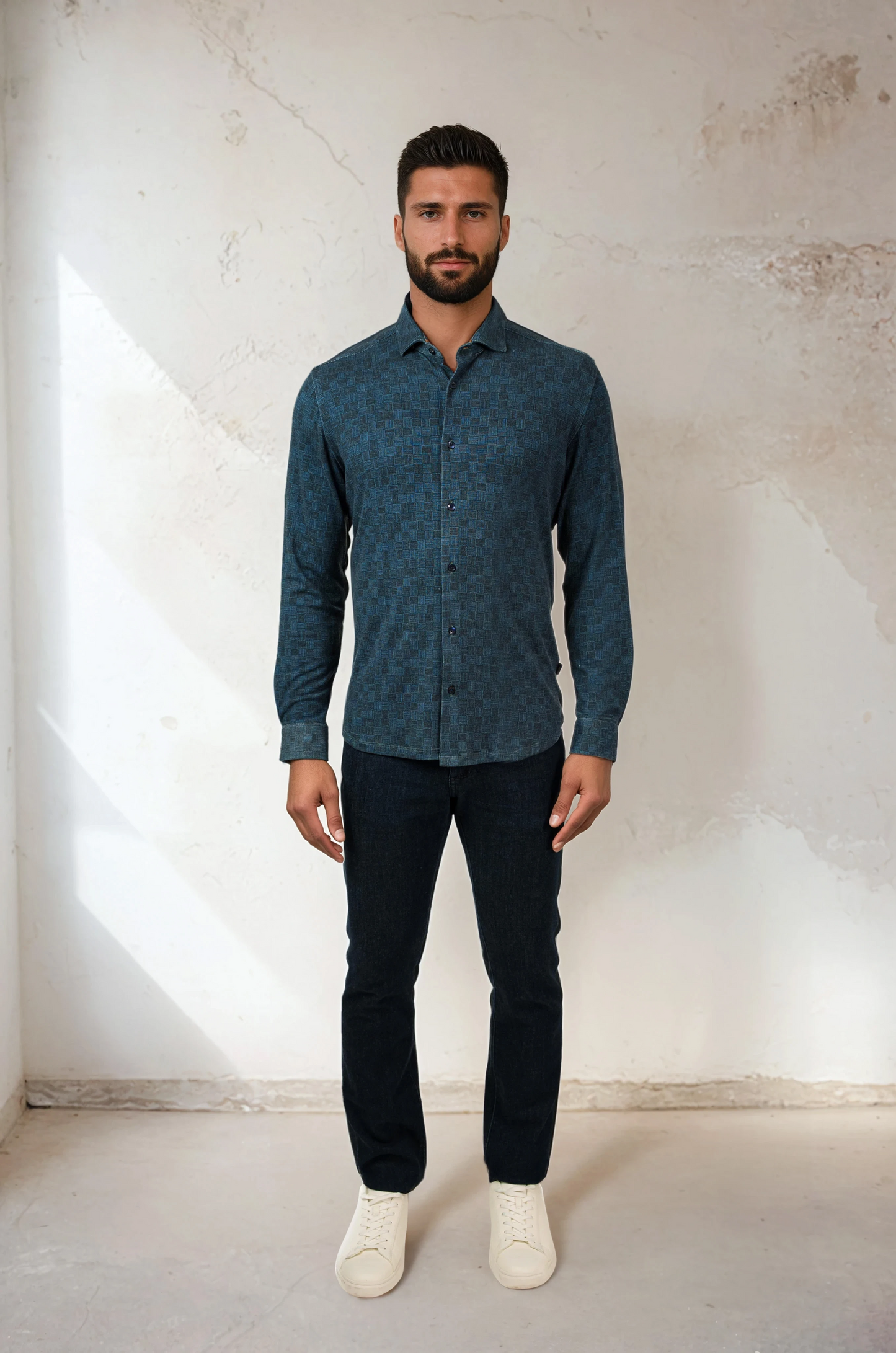 ROVER - Dark Navy Country Weave Shirt