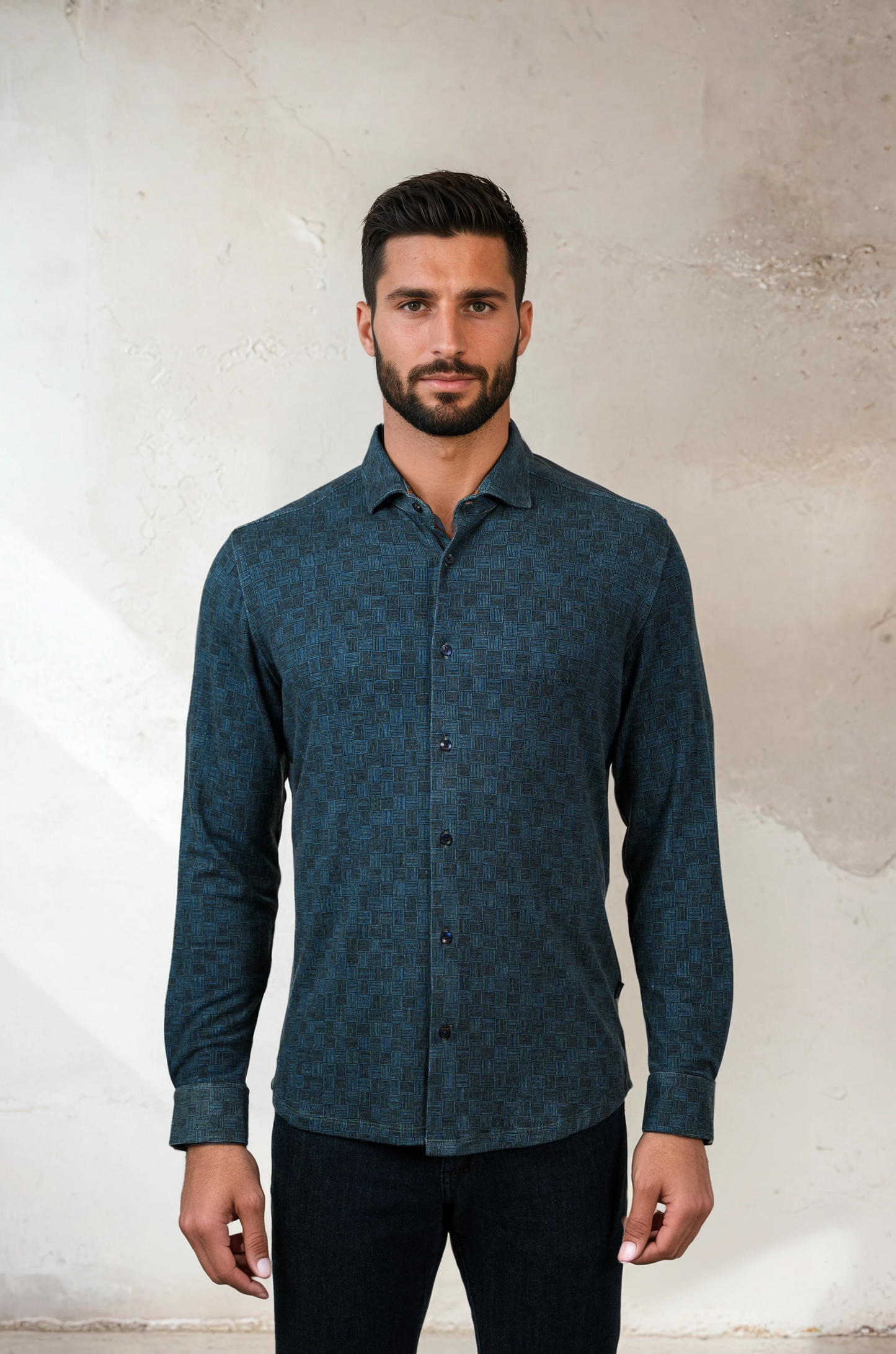 ROVER - Dark Navy Country Weave Shirt