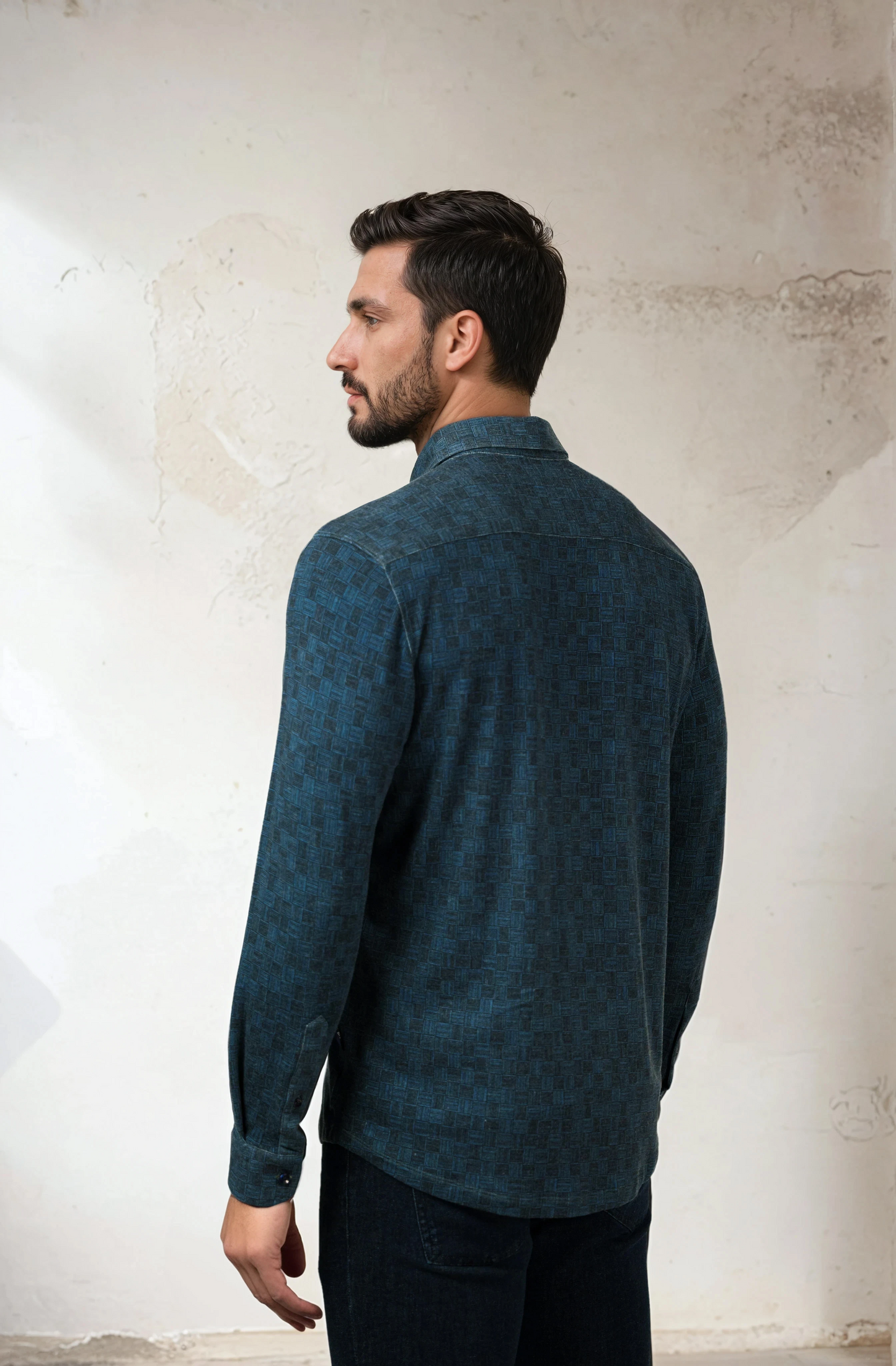 ROVER - Dark Navy Country Weave Shirt
