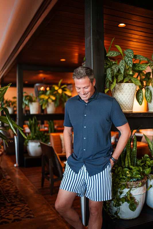 HELIOS - Light Blue Riviera Stripe