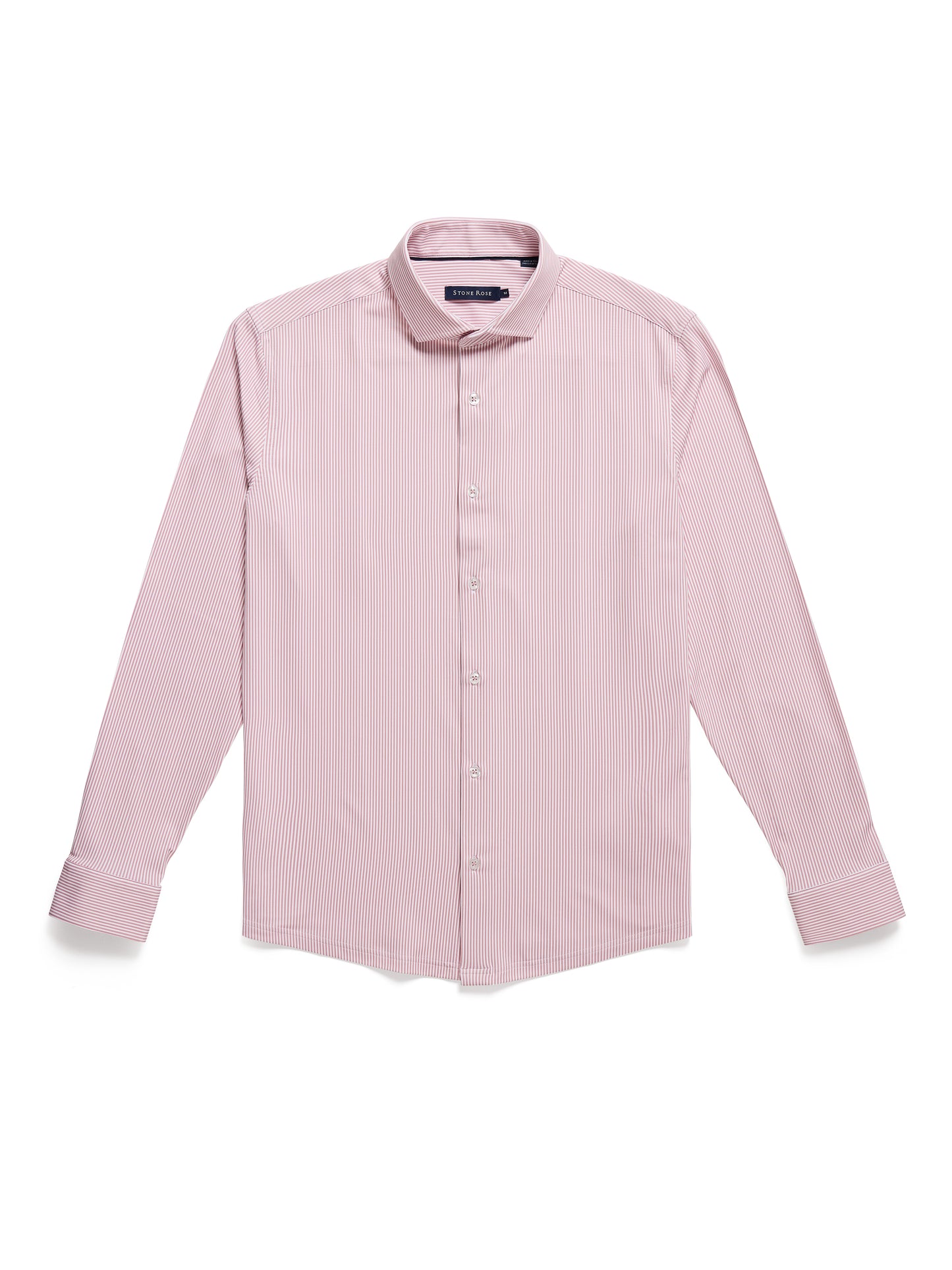 APEX - Dark Pink Estate Microstripe Shirt