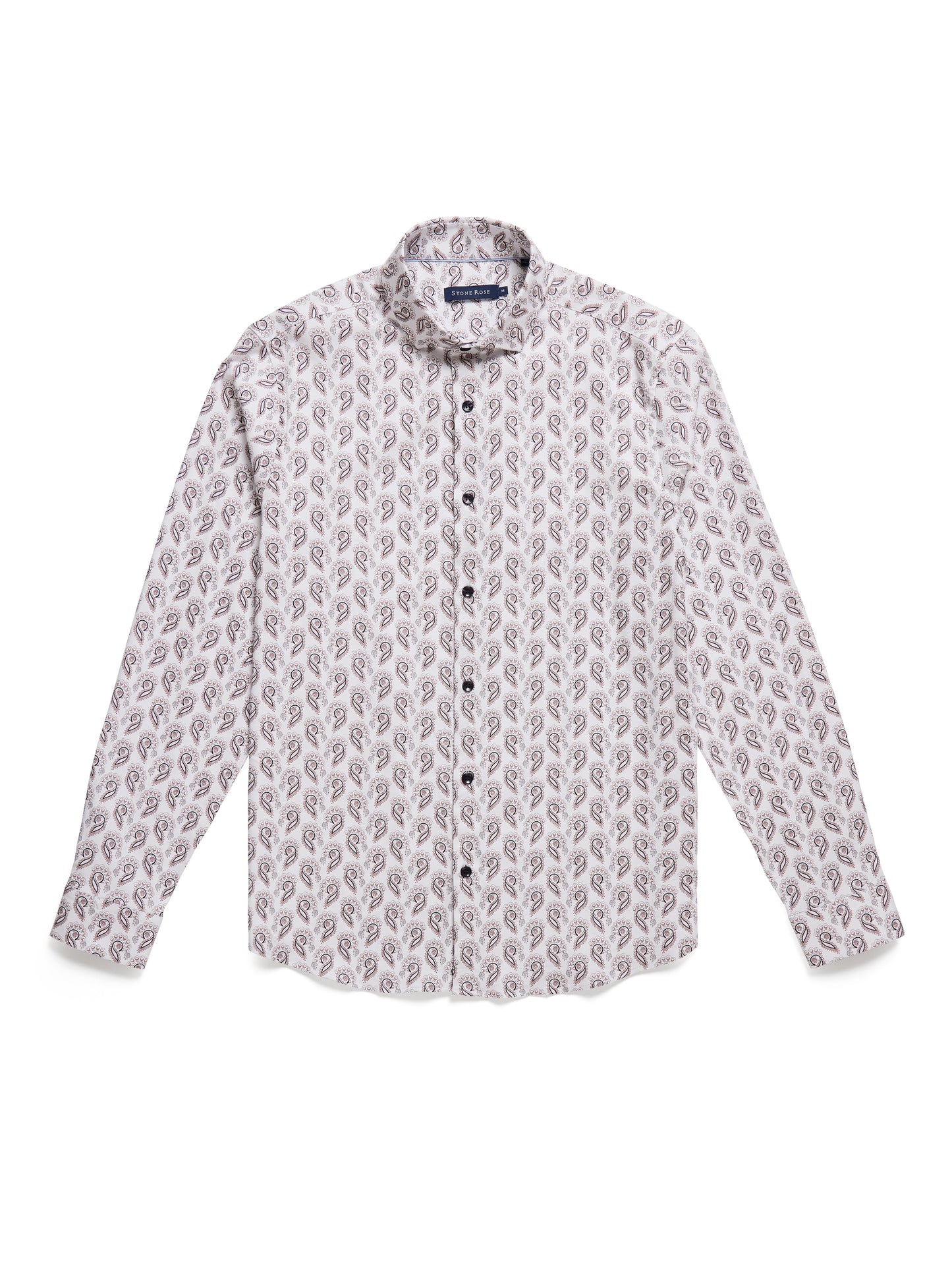 NOVA - White Feather Paisley Shirt