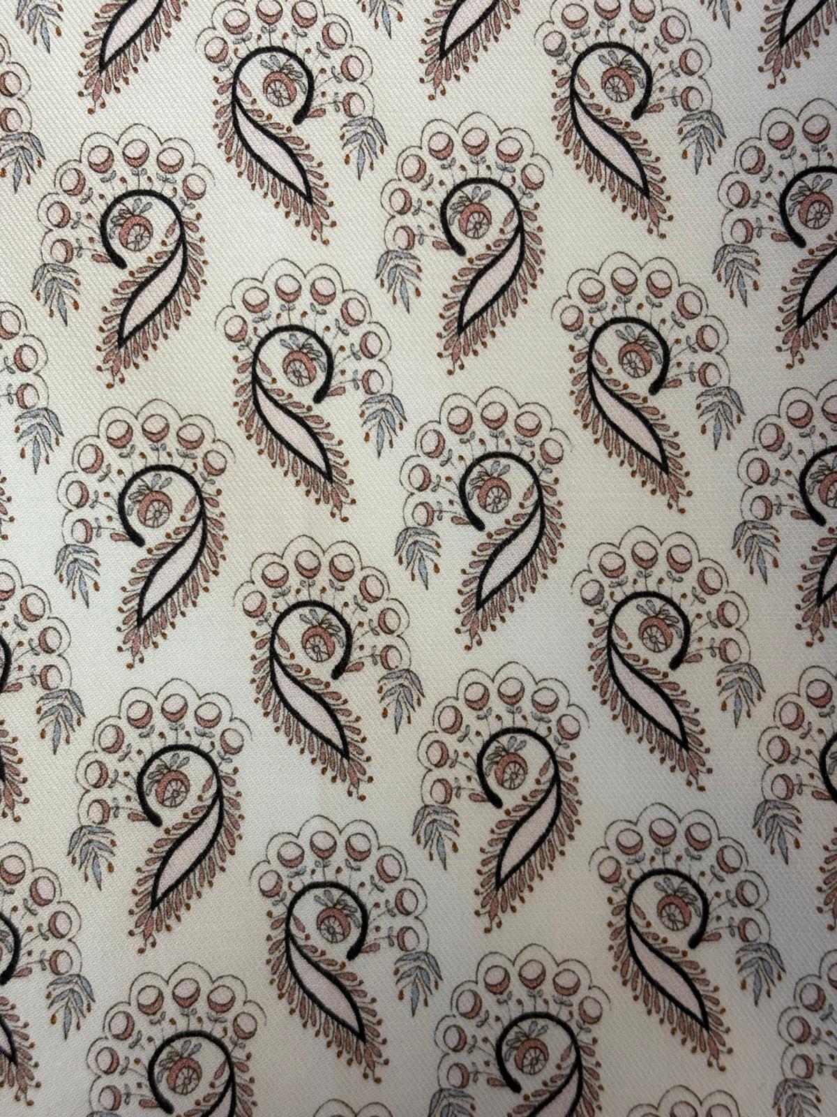 NOVA - White Feather Paisley Shirt