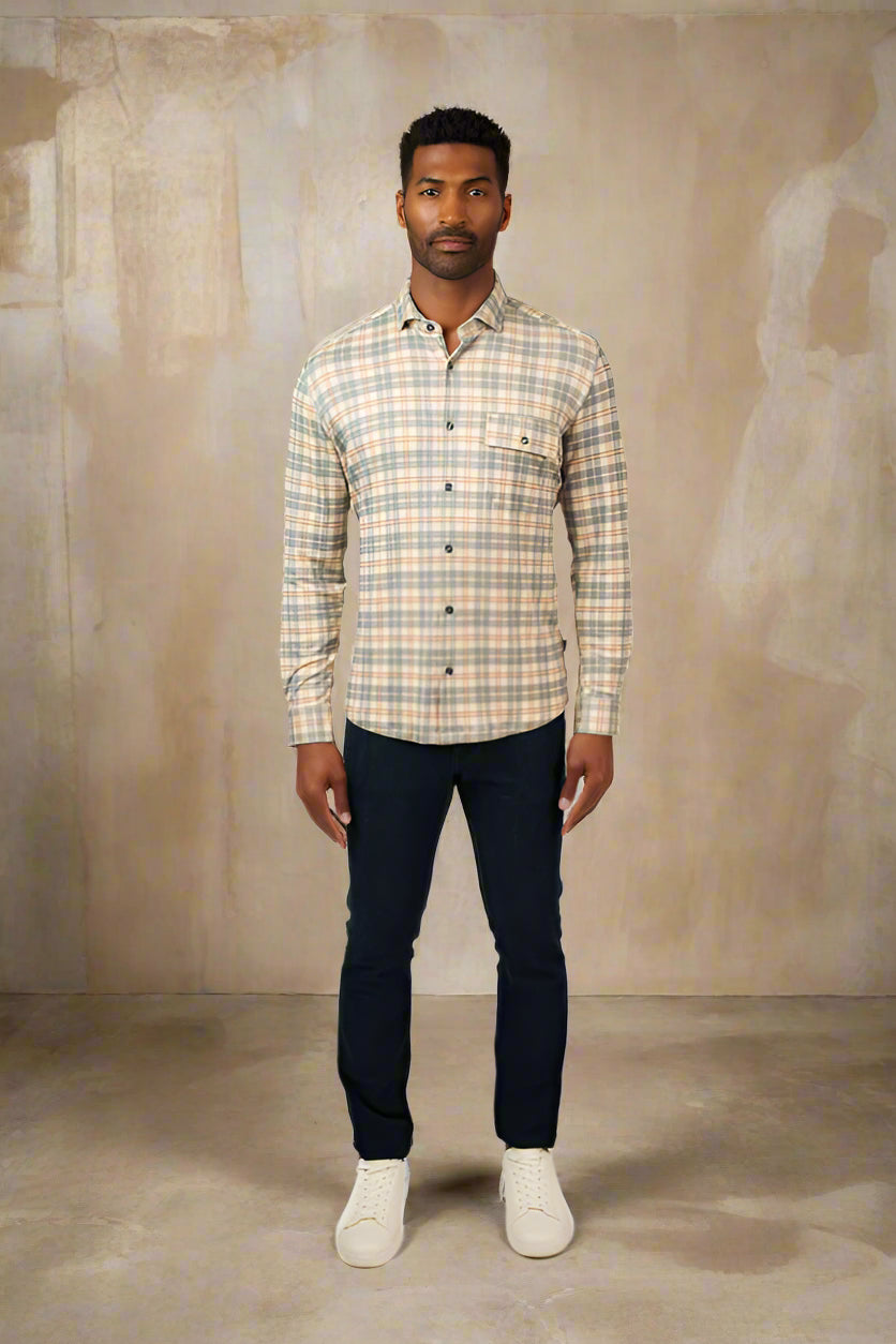 ROVER - Grey Getaway Check Shirt
