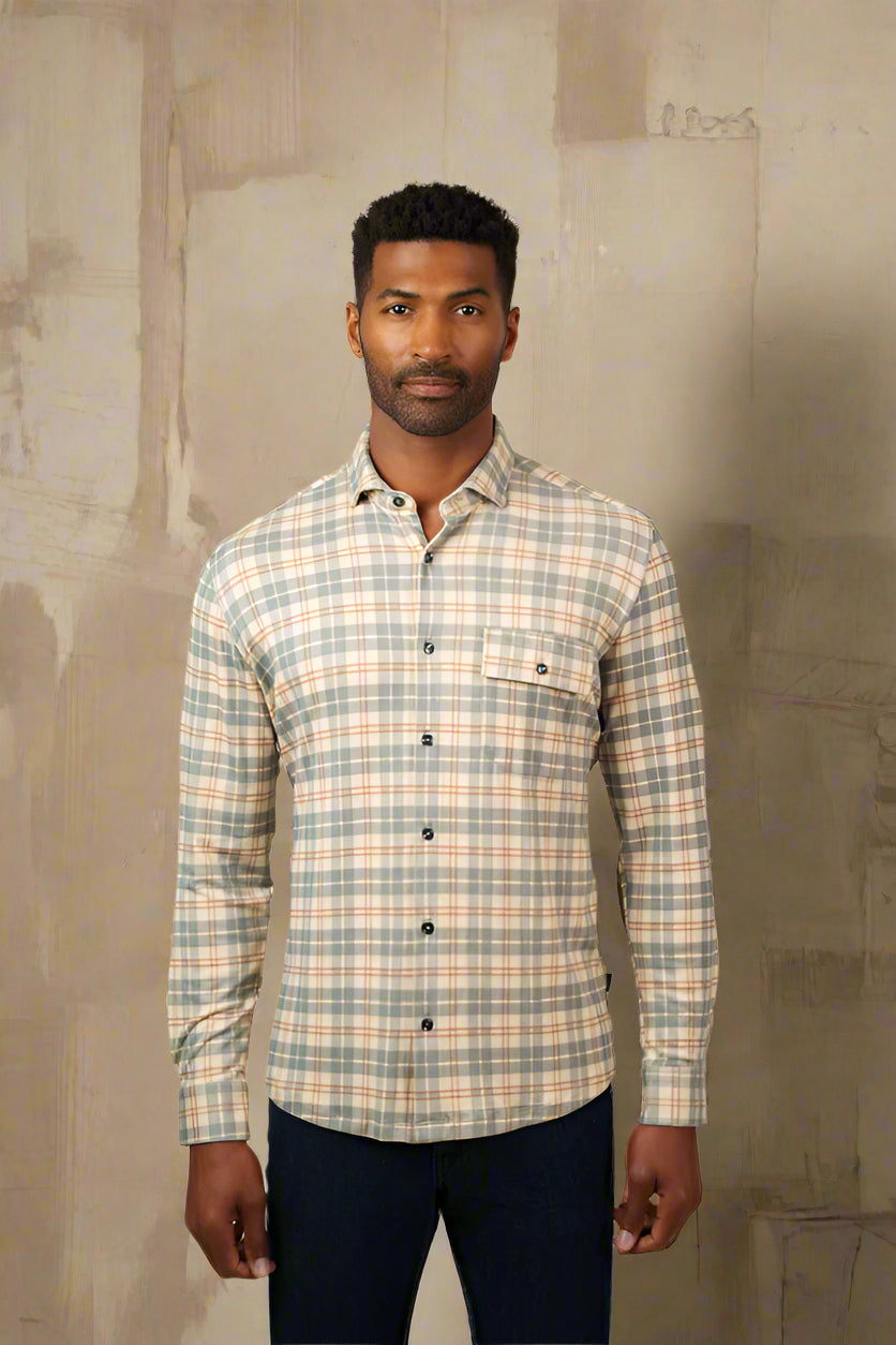 ROVER - Grey Getaway Check Shirt
