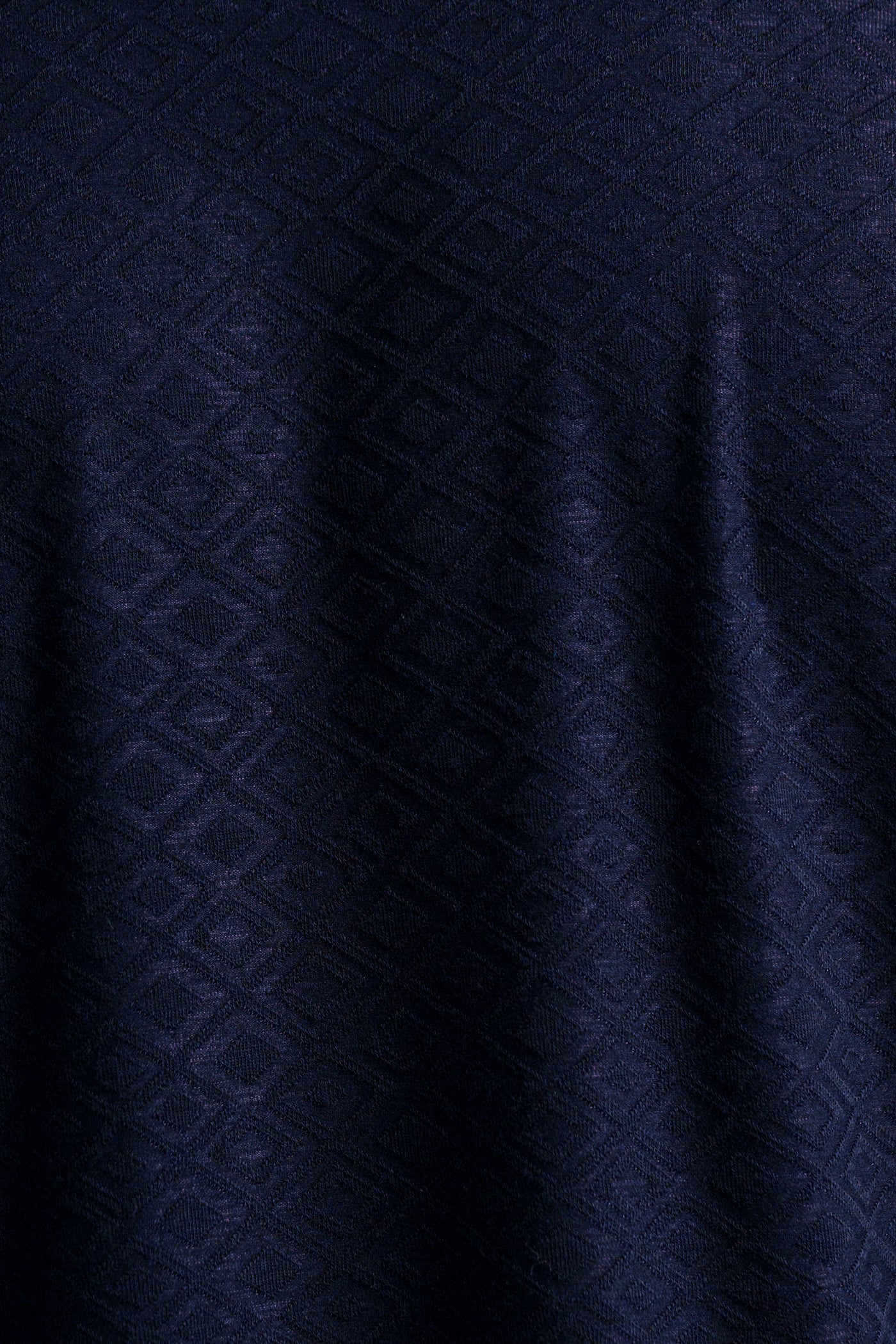 PALMA - Navy Diamond Geo Resort Shirt