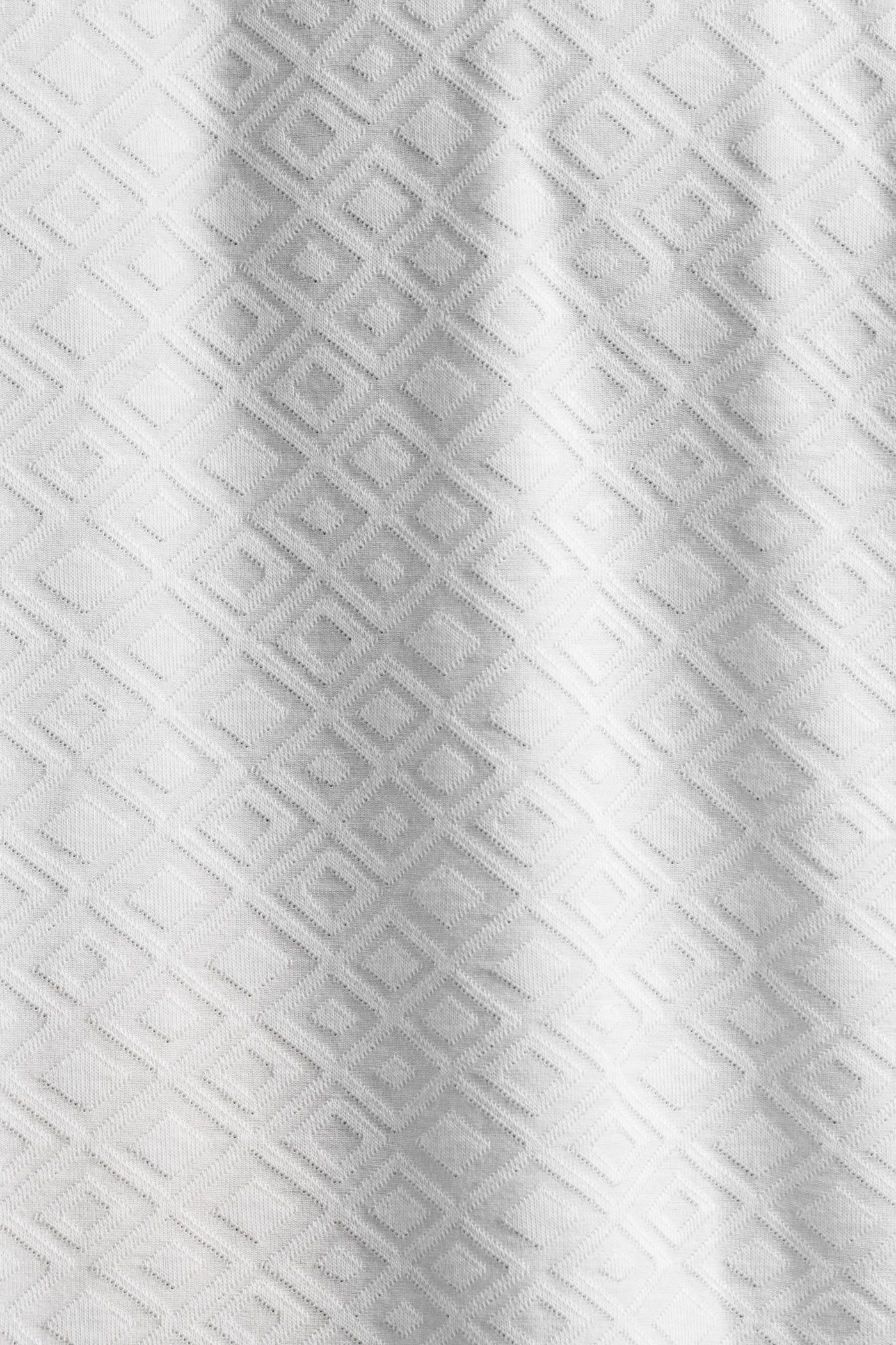 PALMA - Light Beige Diamond Geo Resort Shirt