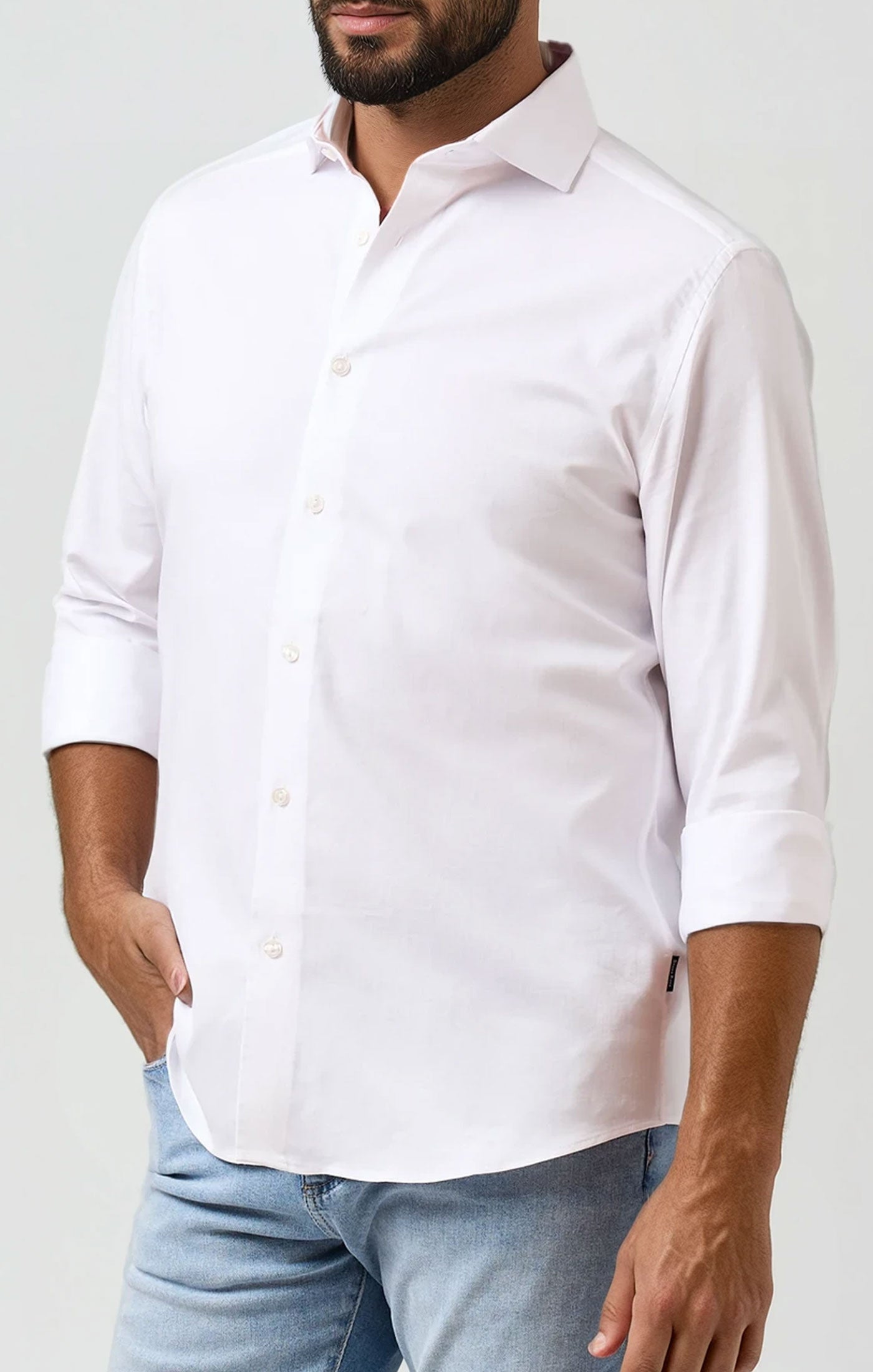 MONARCH - White Heritage Long Sleeve Shirt