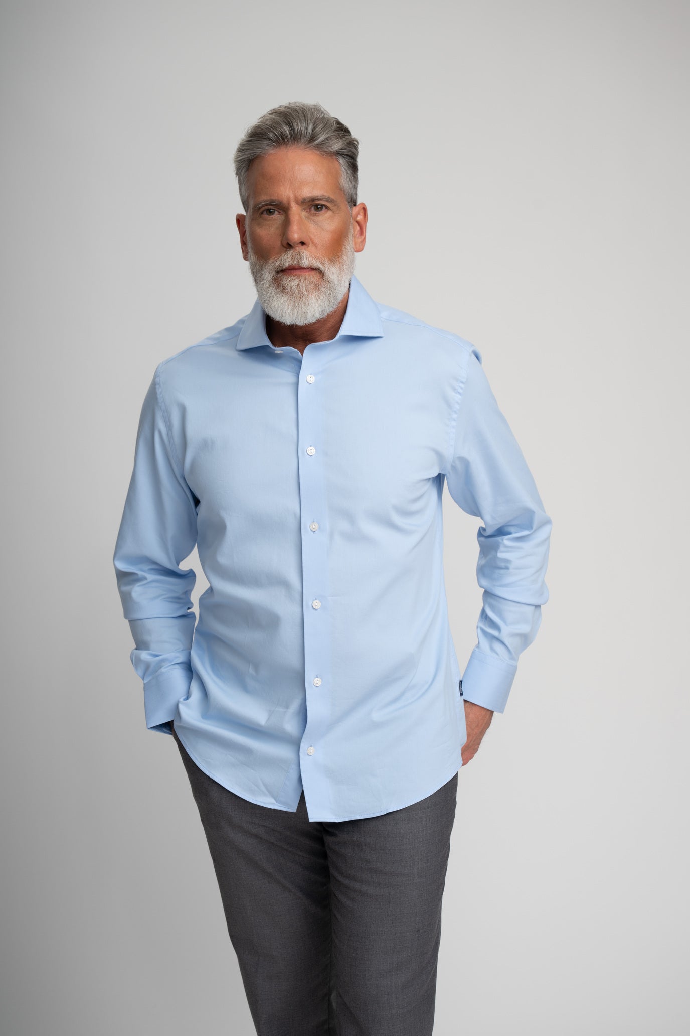 Monarch Light Blue Heritage Long Sleeve Shirt – Classic Men’s Dress Shirt