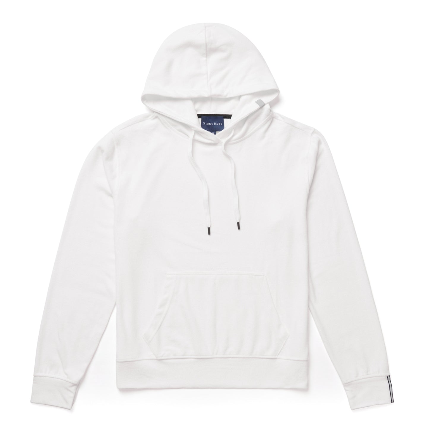 White T-Series Fleece Knit Hoodie