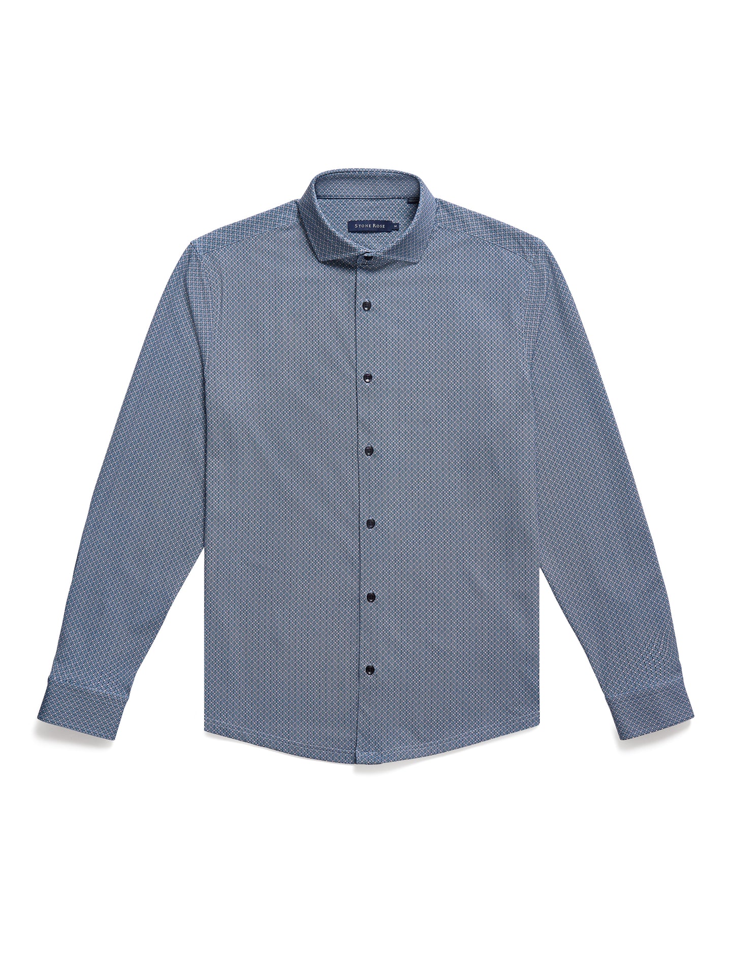 APEX - Dark Navy Interlinked Motif Shirt