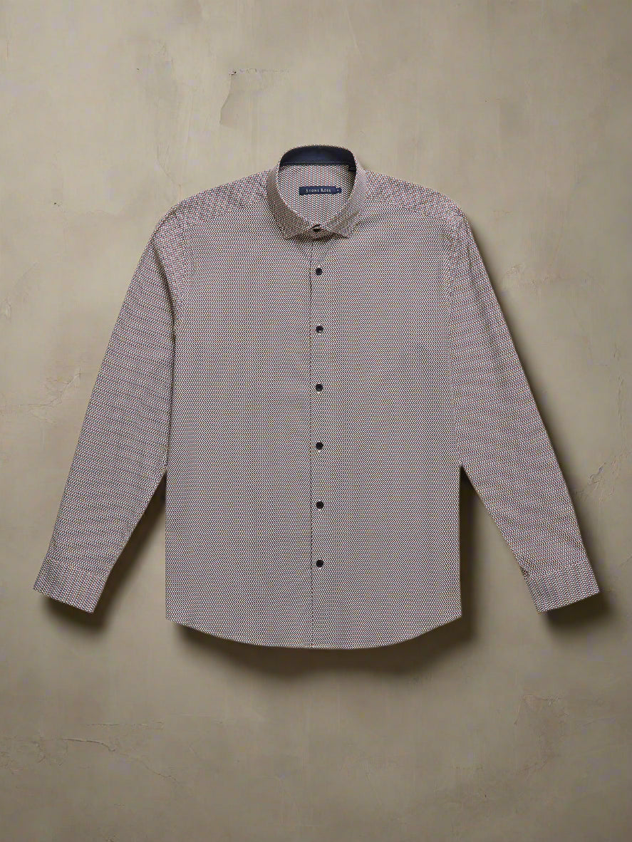 NOVA - Medium Orange Micro Weave Shirt