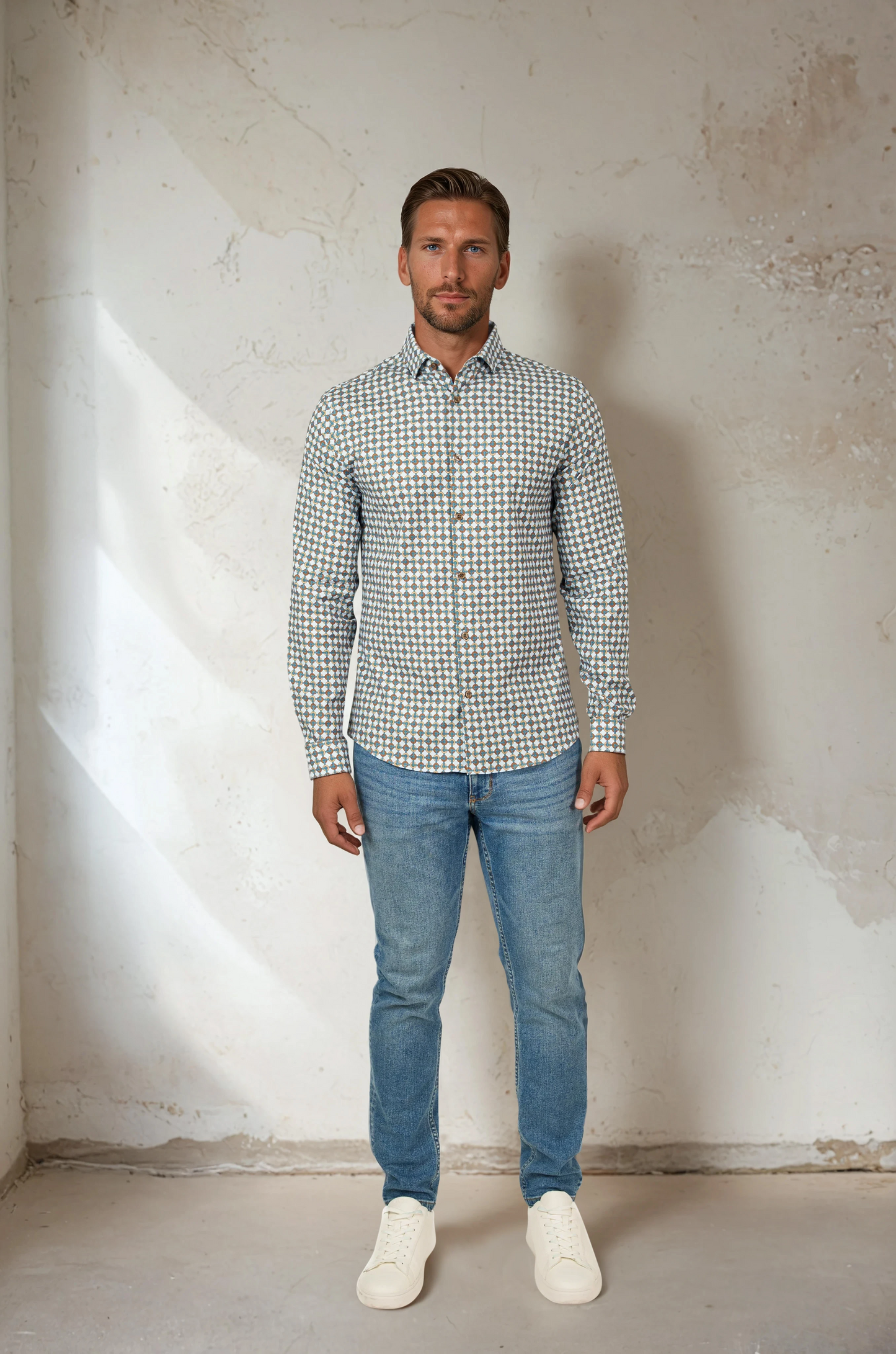 NOVA - Light Blue Rings and Ropes Shirt