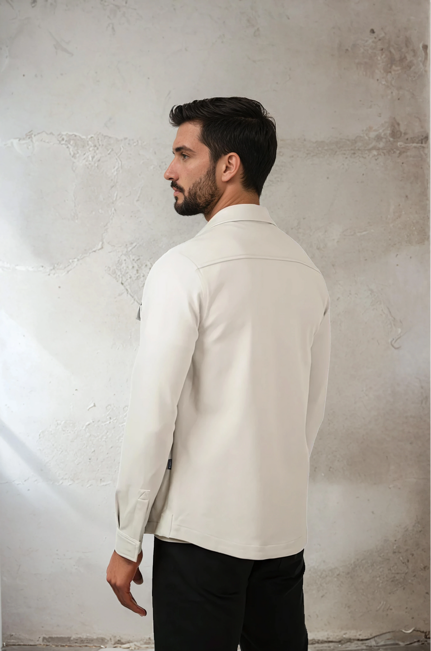 STUDIO - Light Grey Stretch Twill Jacket