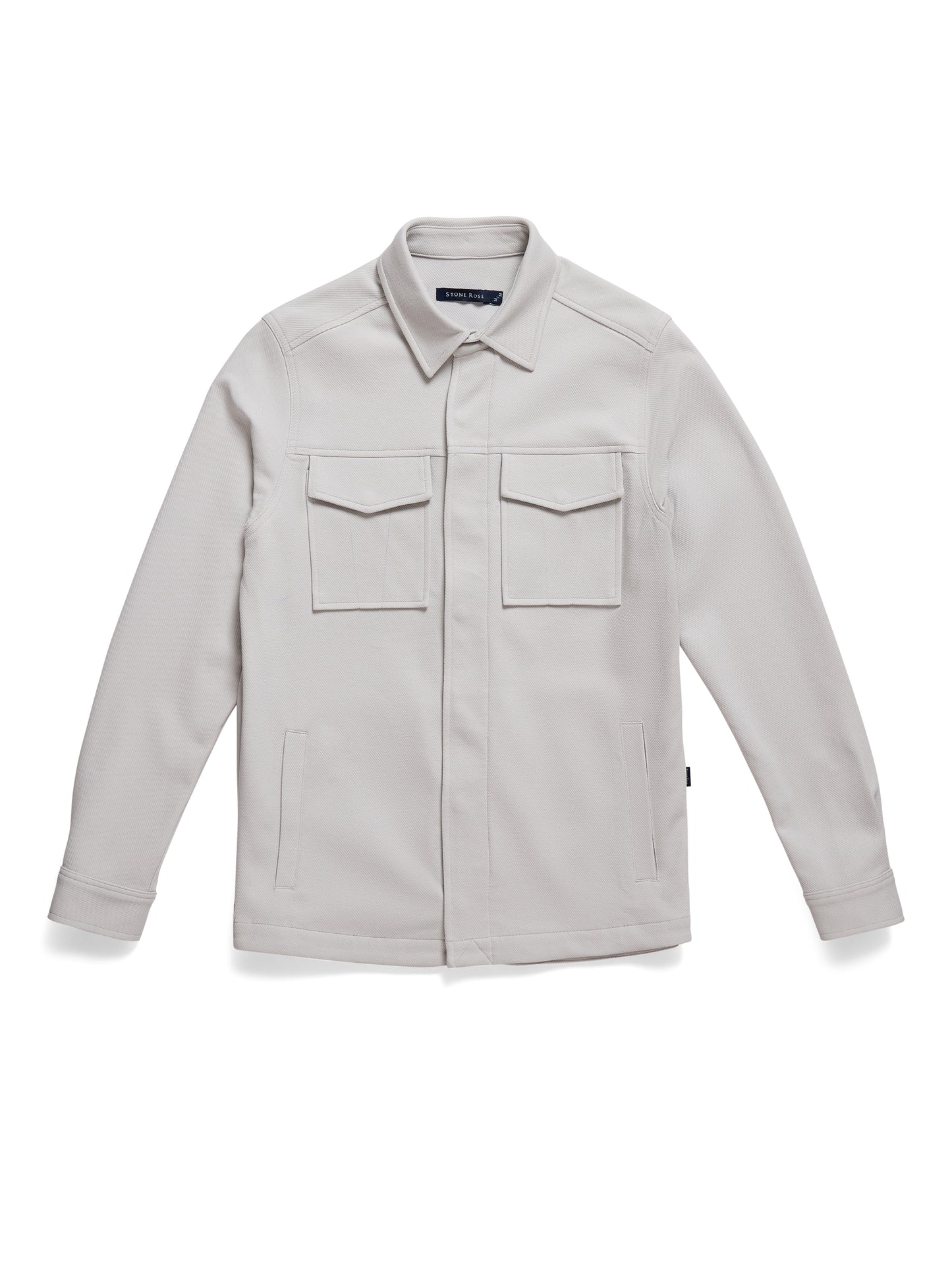 STUDIO - Light Grey Stretch Twill Jacket