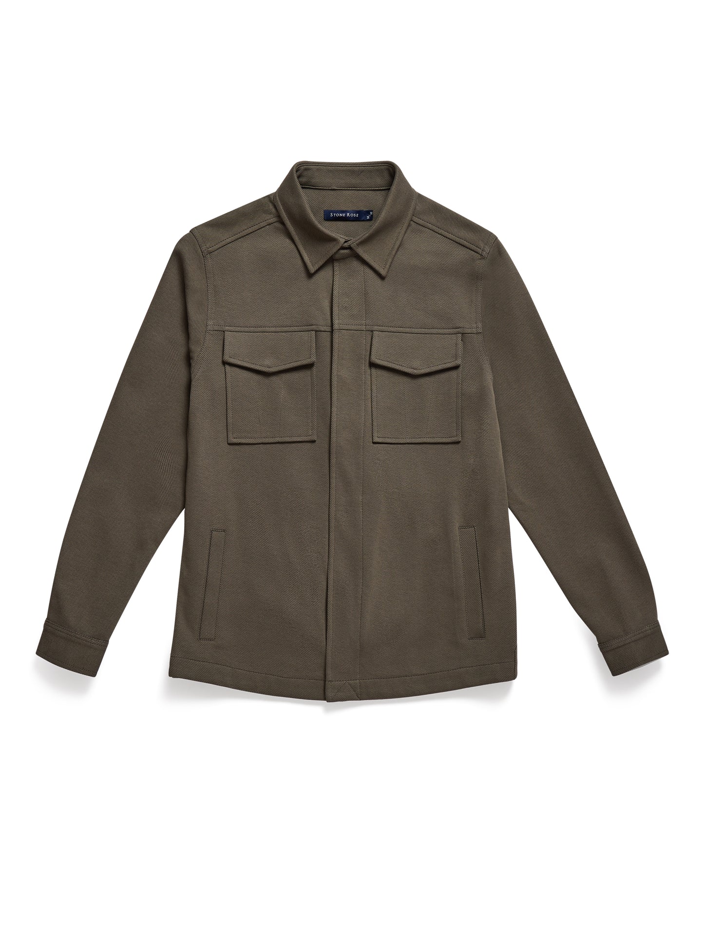 STUDIO - Dark Green Stretch Twill Jacket
