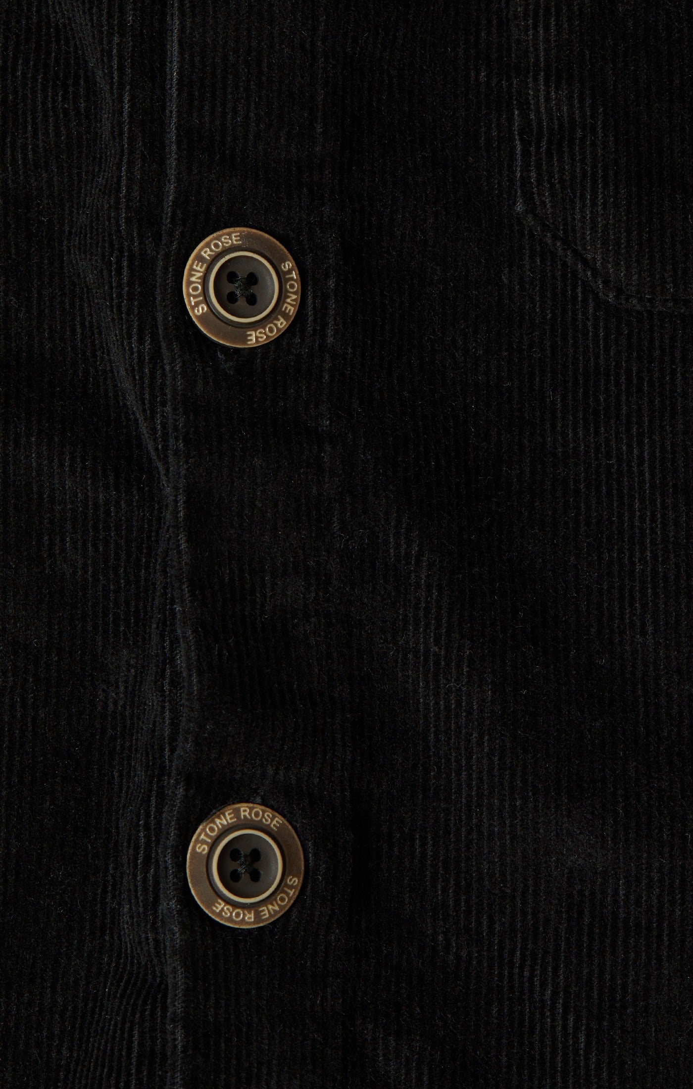 Black Brushed Corduroy Overshirt