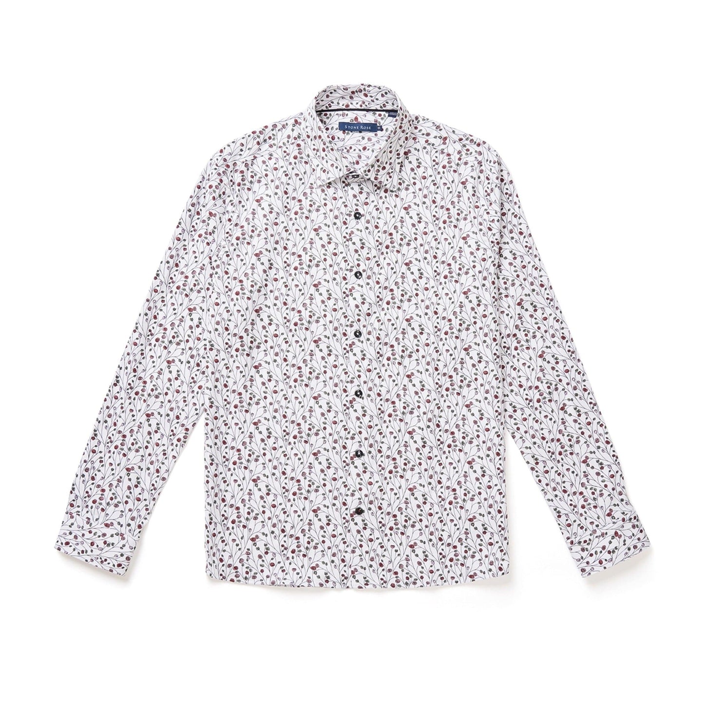 Berry Woven Print Shirt