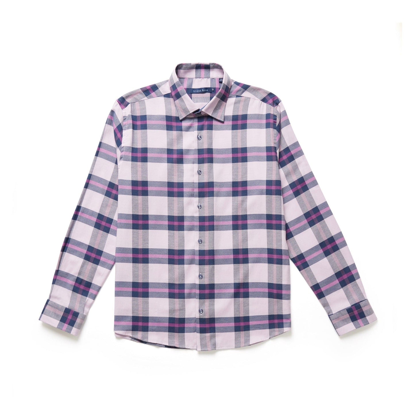 Lavender Tartan Plaid Drytouch Shirt