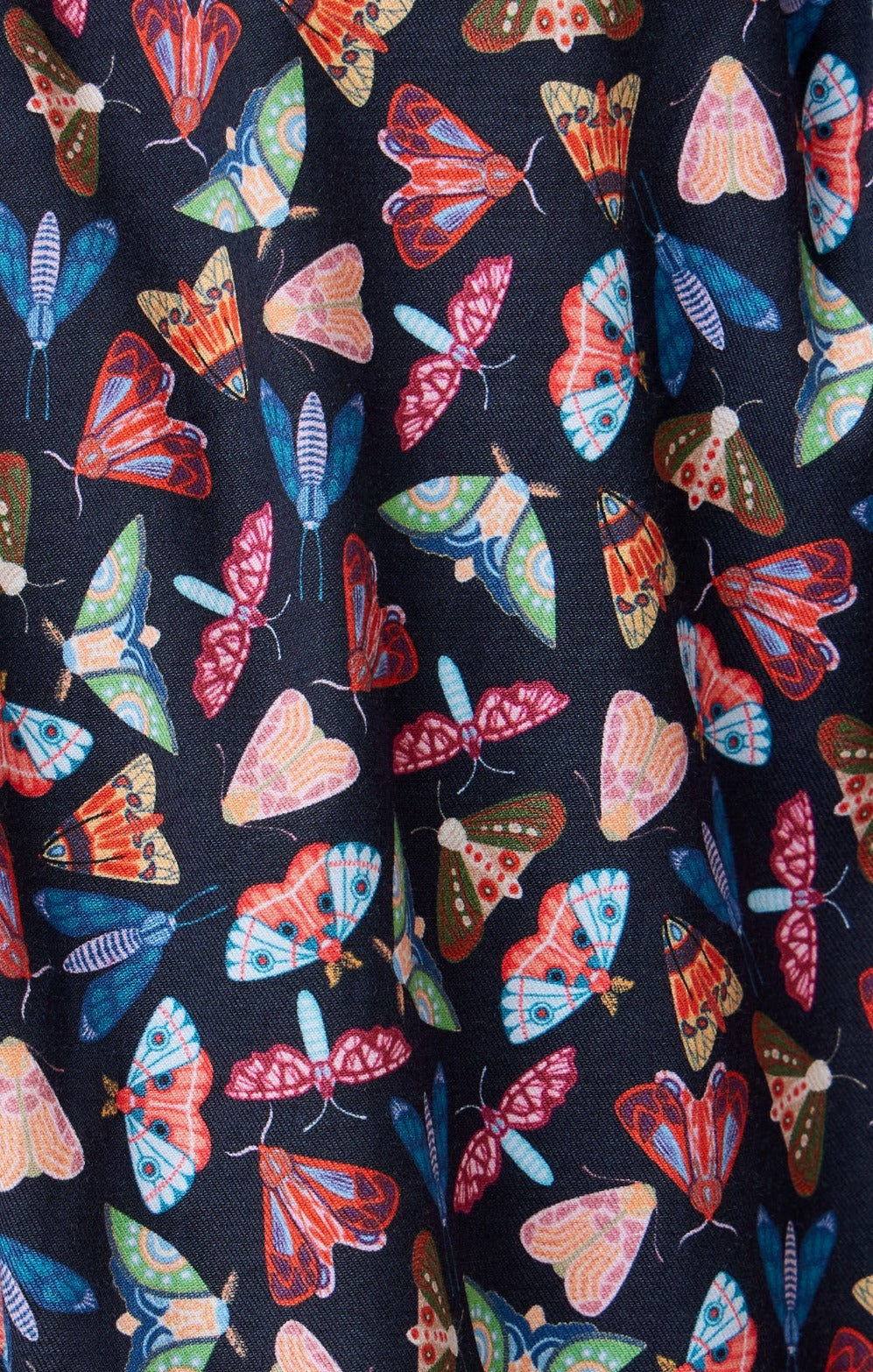Navy Fancy Moth Print Shirt