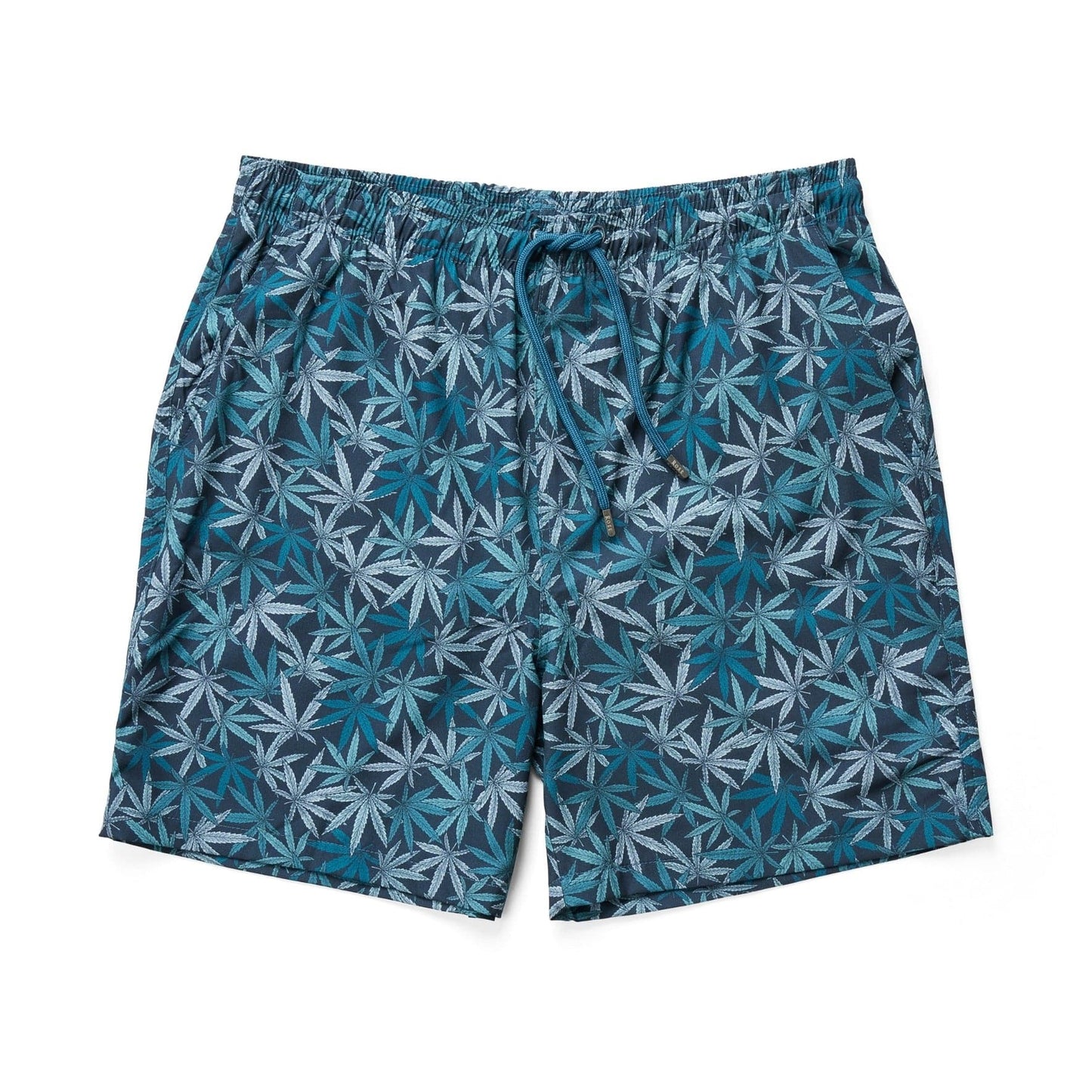 HELIOS - Navy Leaves Swim Shorts