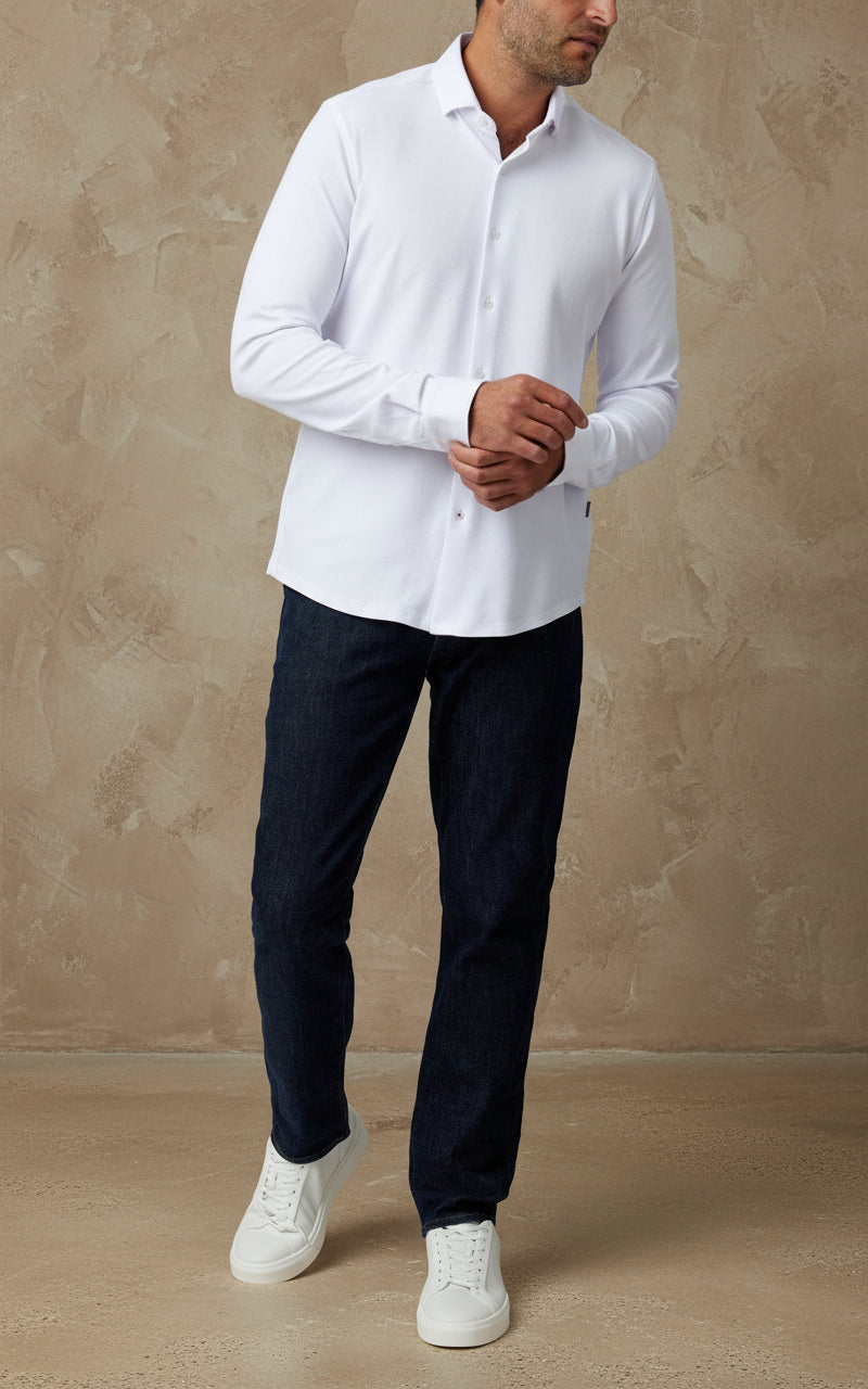 ORIGIN - White Long Sleeve T-Series Shirt