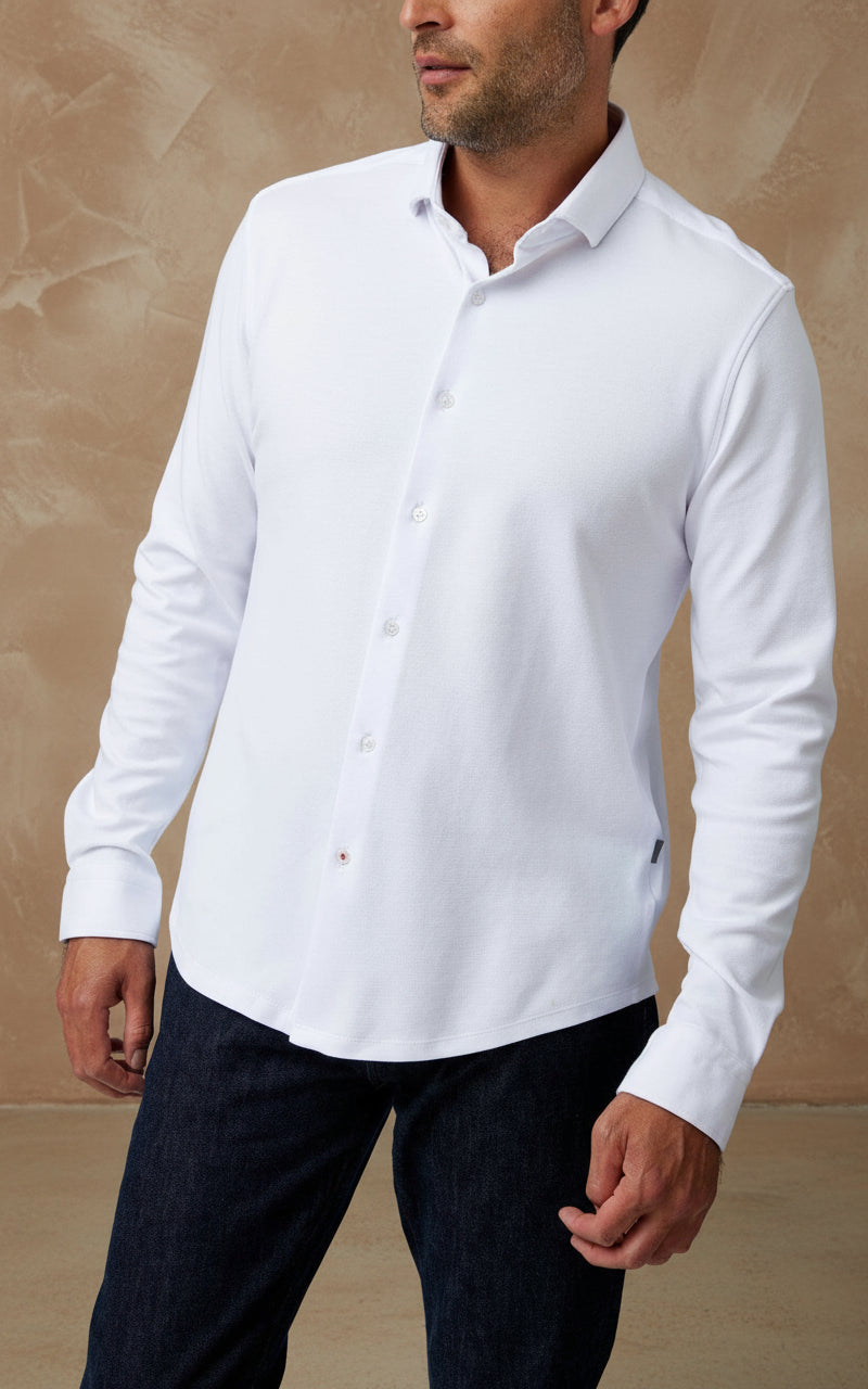 ORIGIN - White Long Sleeve T-Series Shirt
