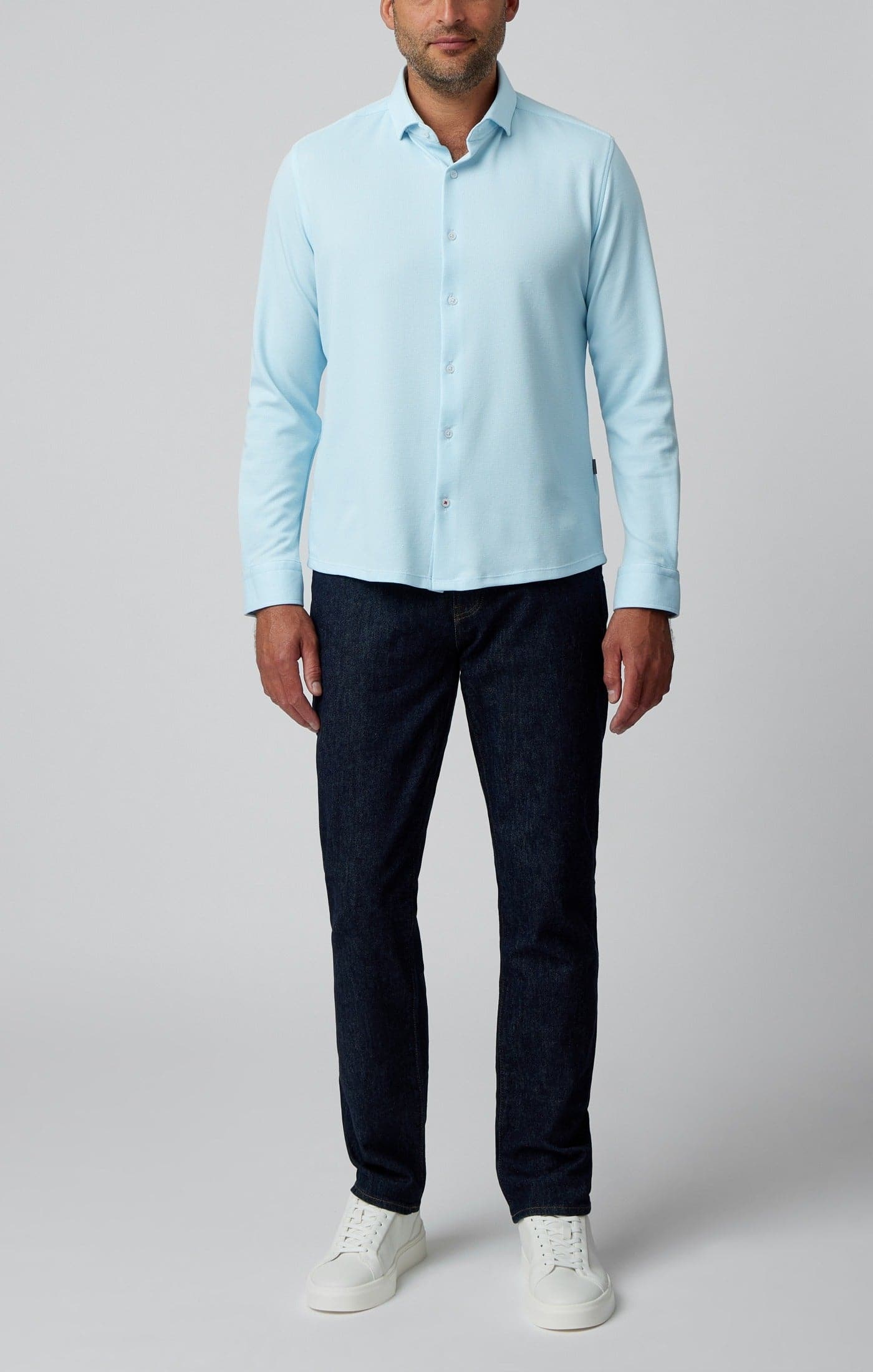 Light Blue Long Sleeve T-Series Shirt