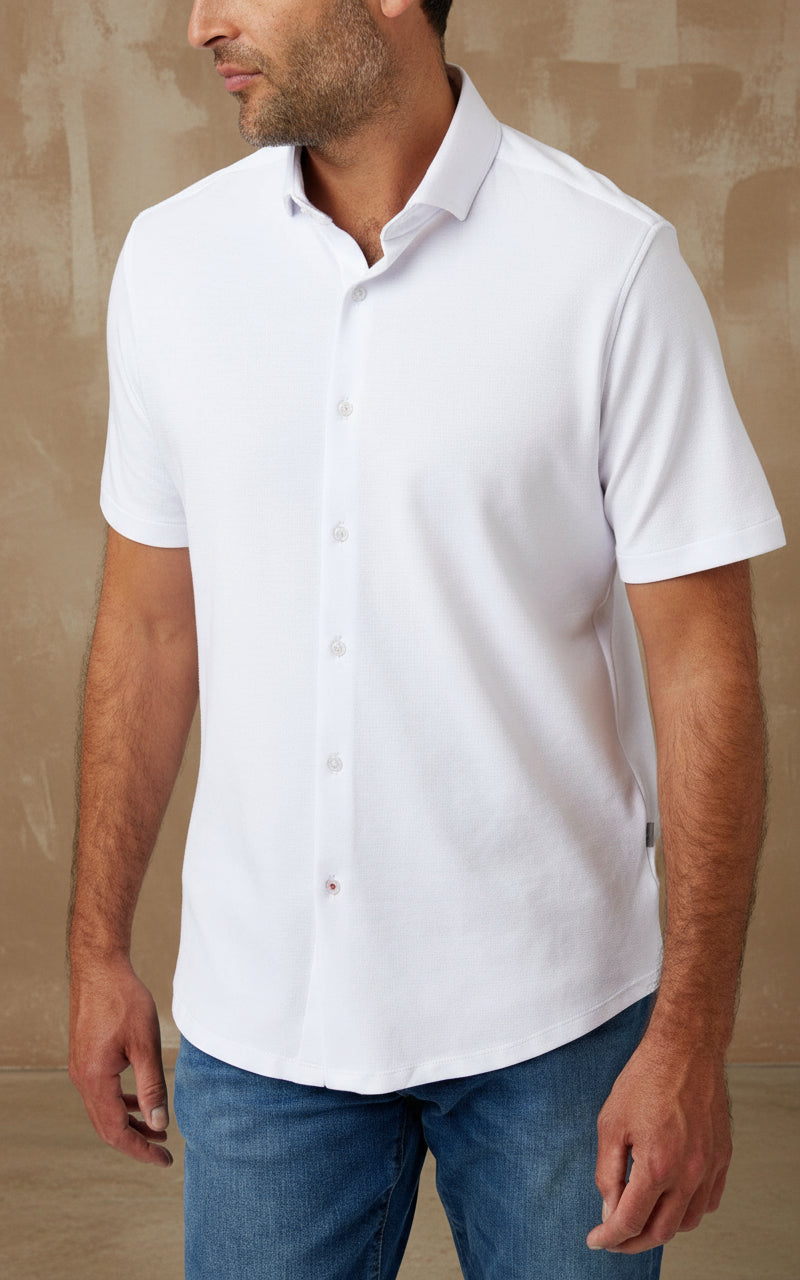 ORIGIN - White Short Sleeve T-Series Shirt