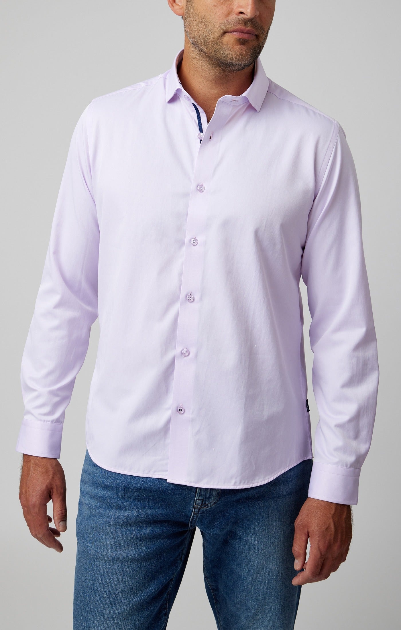 Lavender Solid Long Sleeve DryTouch® Shirt