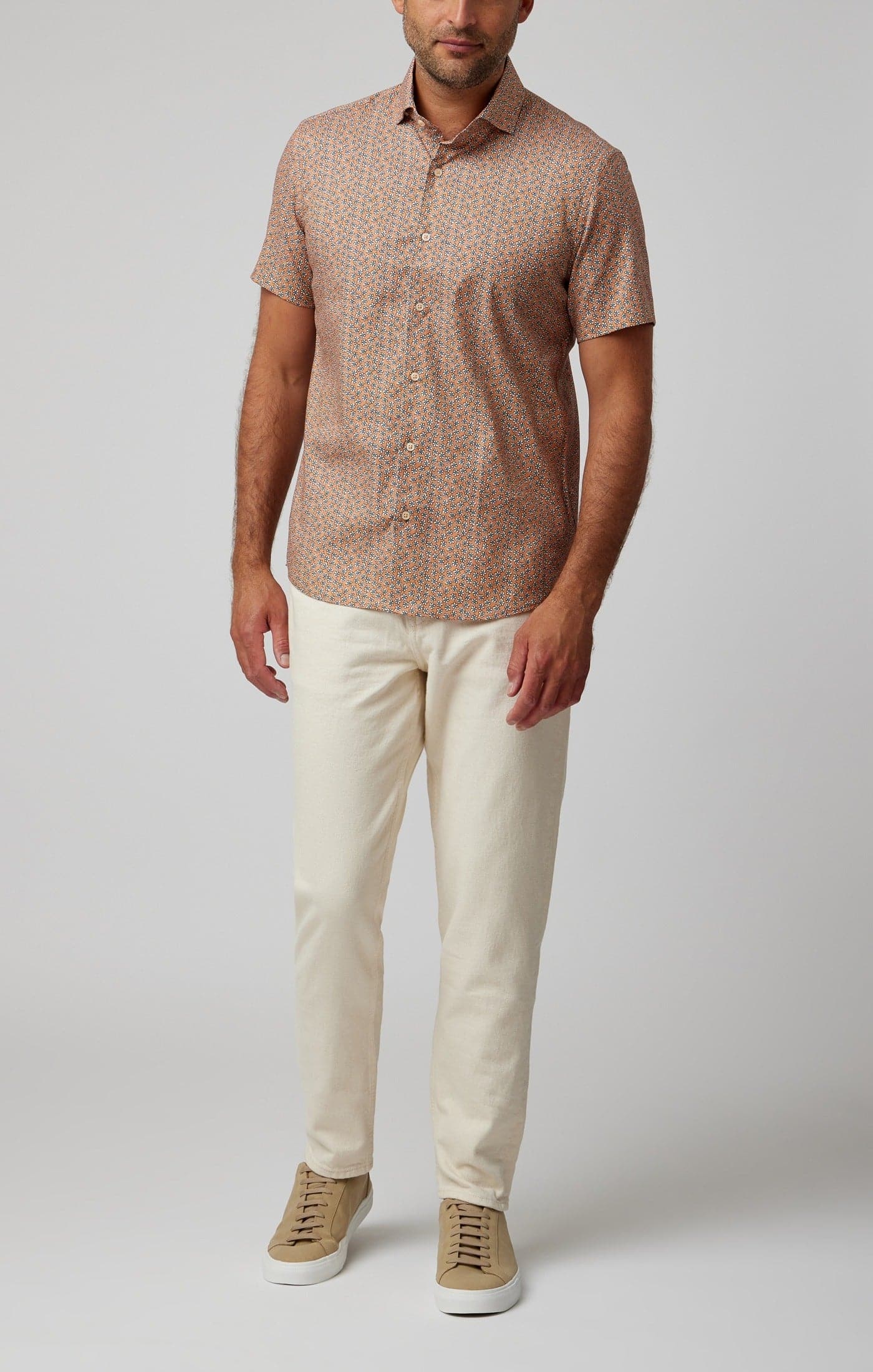Copper Daisies Short Sleeve Shirt