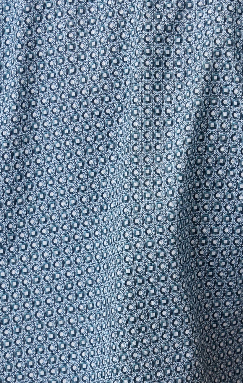 Aqua Gemstone Short Sleeve Shirt