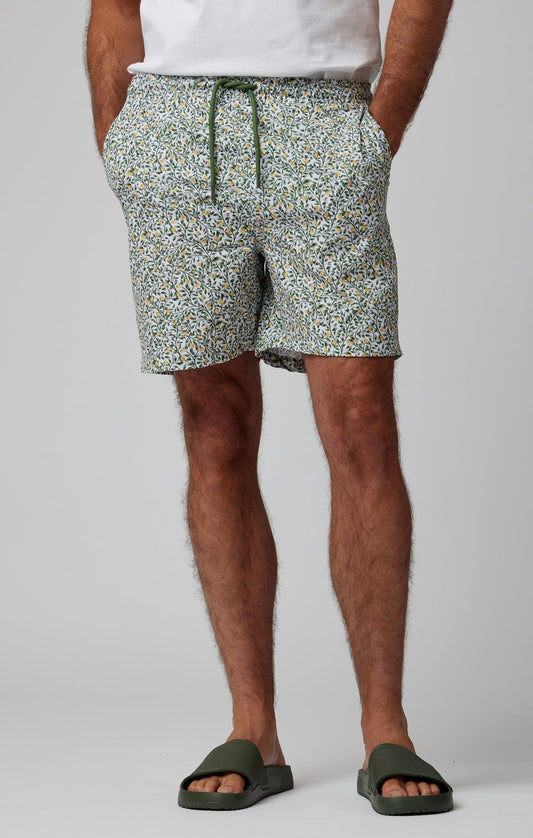 HELIOS - White Grapefruit Trees Swim Shorts