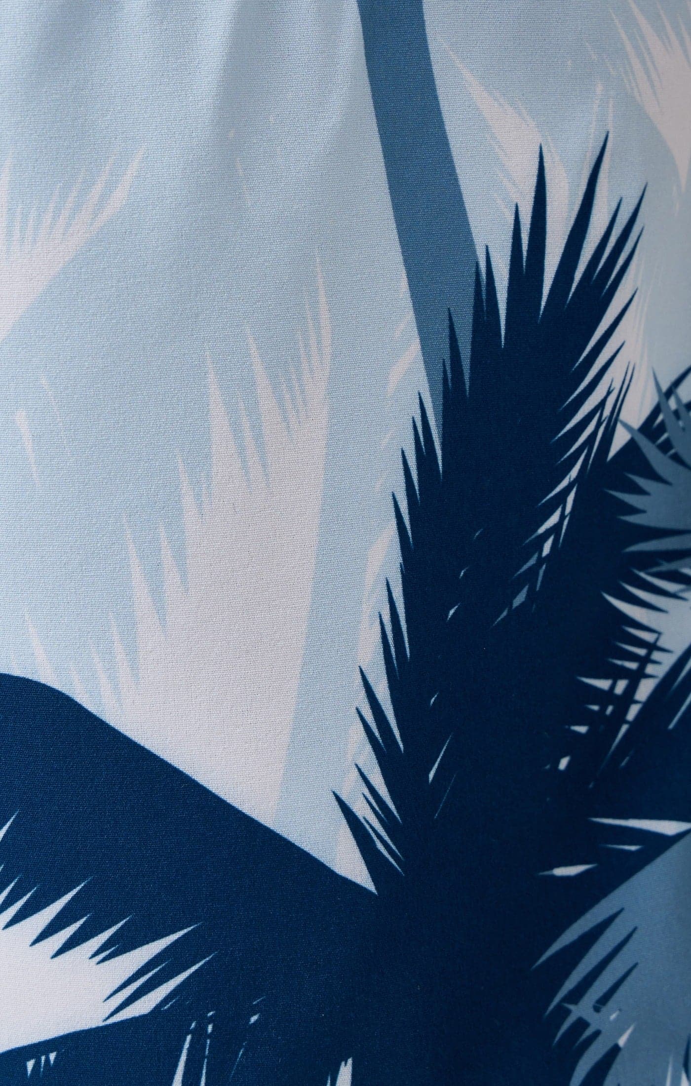 HELIOS - Light Blue Large Palms Swim Shorts