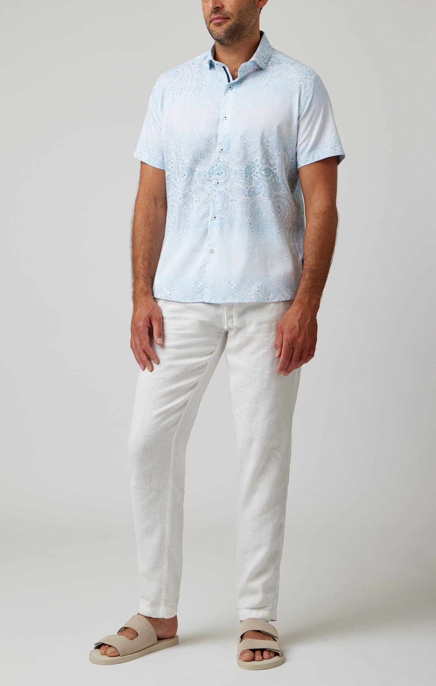 Light Blue Galactic Short Sleeve Shirt