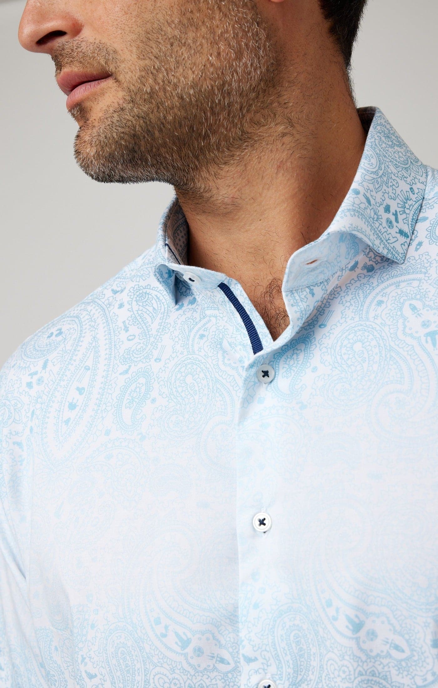Light Blue Galactic Short Sleeve Shirt