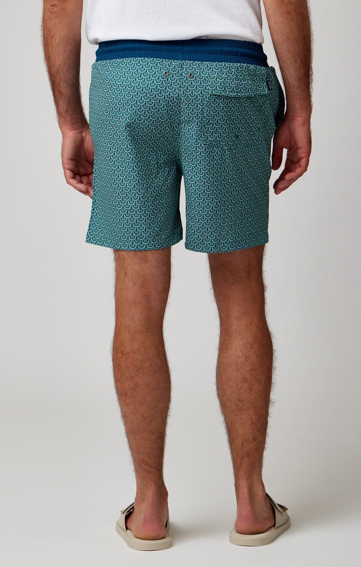 HELIOS - Bright Green Retro  Swim Shorts