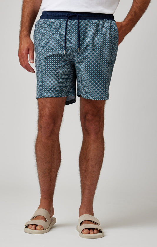 HELIOS - Blue Retro Swim Shorts