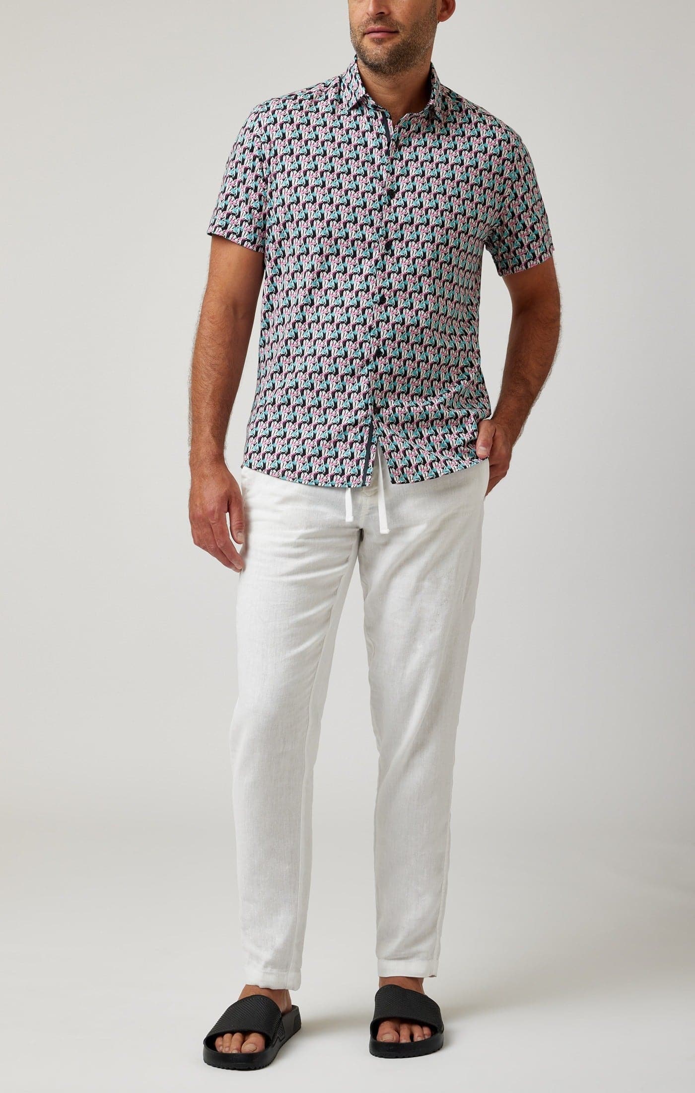 Black Zebras Short Sleeve Shirt