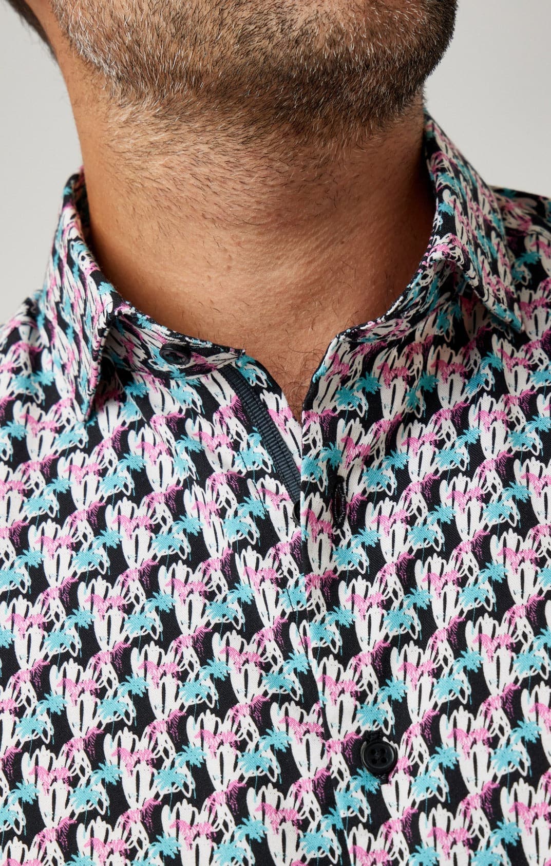 Black Zebras Short Sleeve Shirt