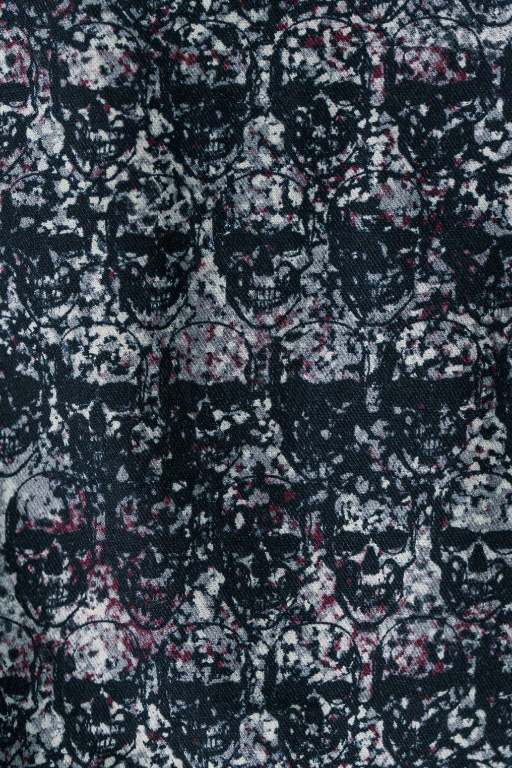 NOVA - Dark Blue Skulls Long Sleeve Shirt