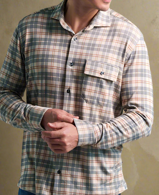 ROVER - Grey Getaway Check Shirt