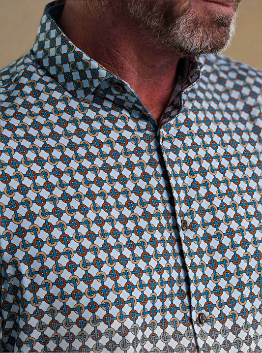 NOVA - Light Blue Rings and Ropes Shirt