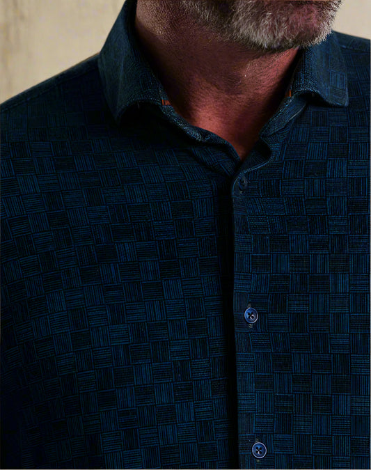 ROVER - Dark Navy Country Weave Shirt