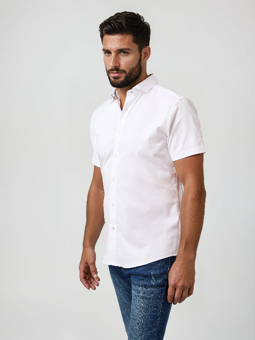 MONARCH - White Edge Short Sleeve Shirt